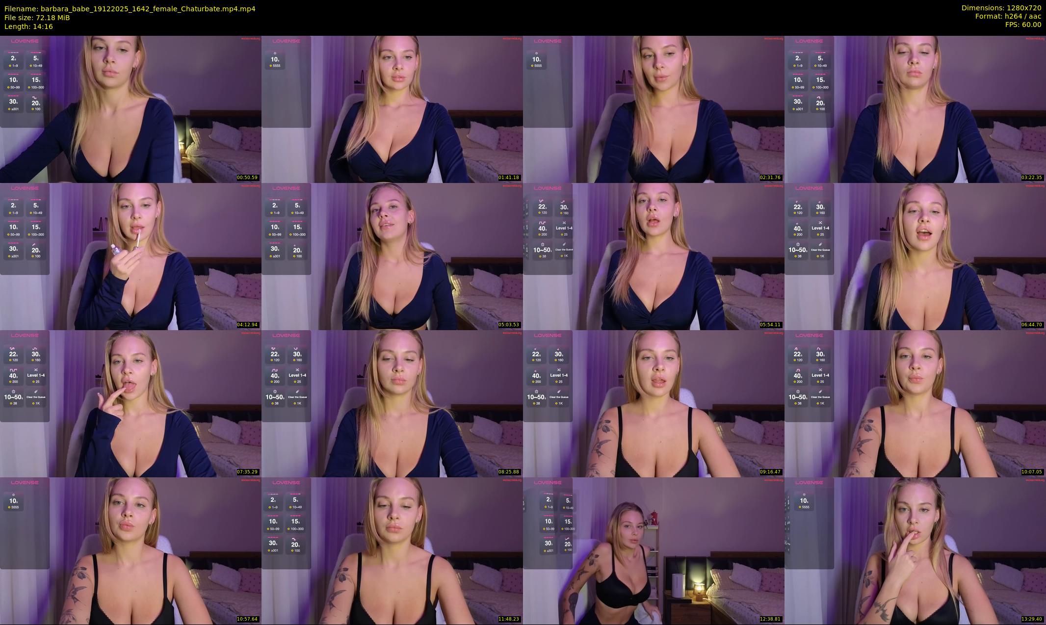 barbara_babe — 15 minute Chaturbate female cam show recording, 720p, Dec 19, 2025