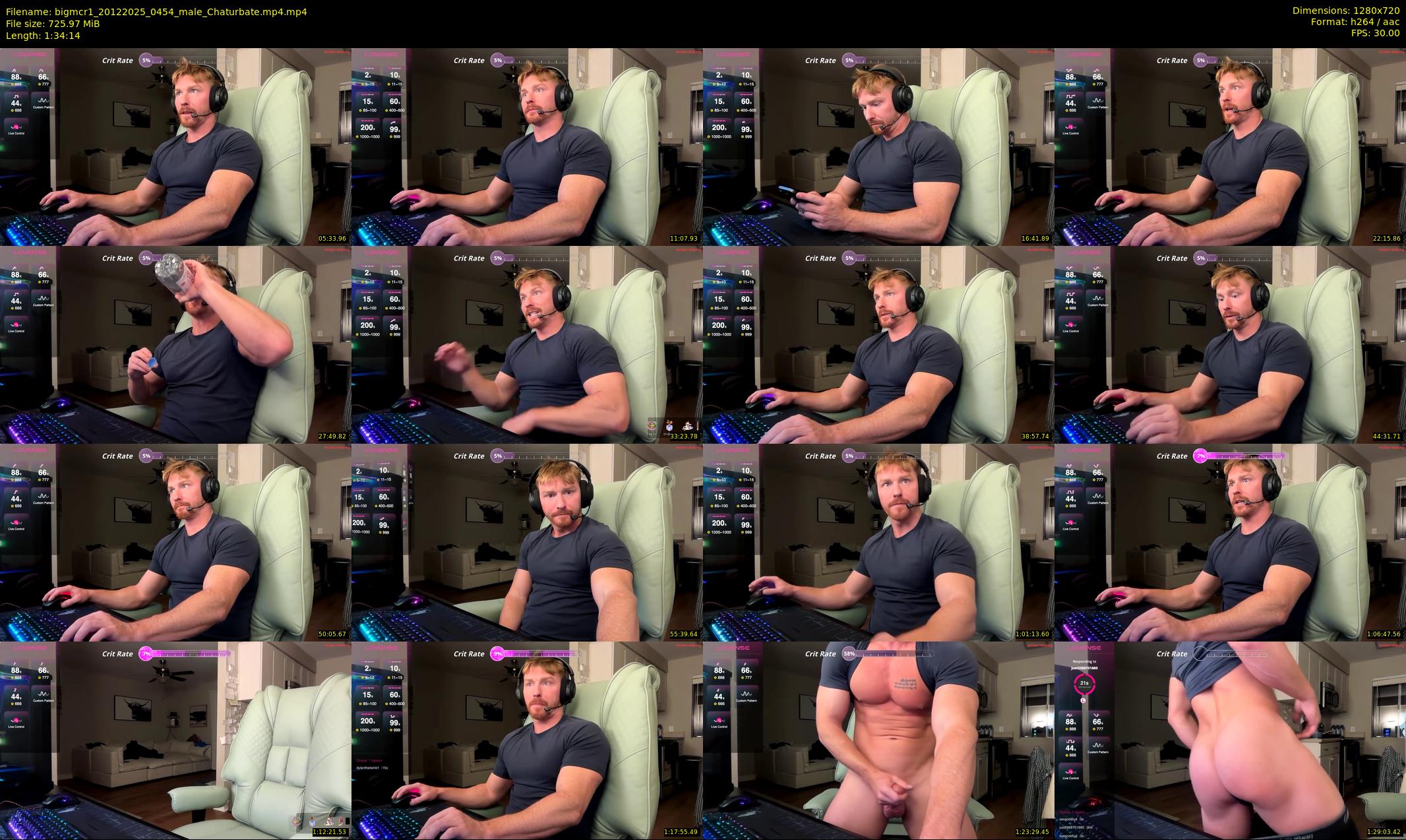 bigmcr1 — 95 minute Chaturbate male cam show recording, 720p, Dec 20, 2025