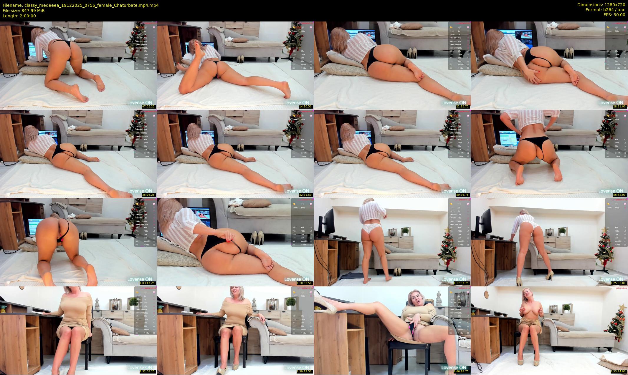 classy_medeeea — 120 minute Chaturbate female cam show recording, 720p, Dec 19, 2025