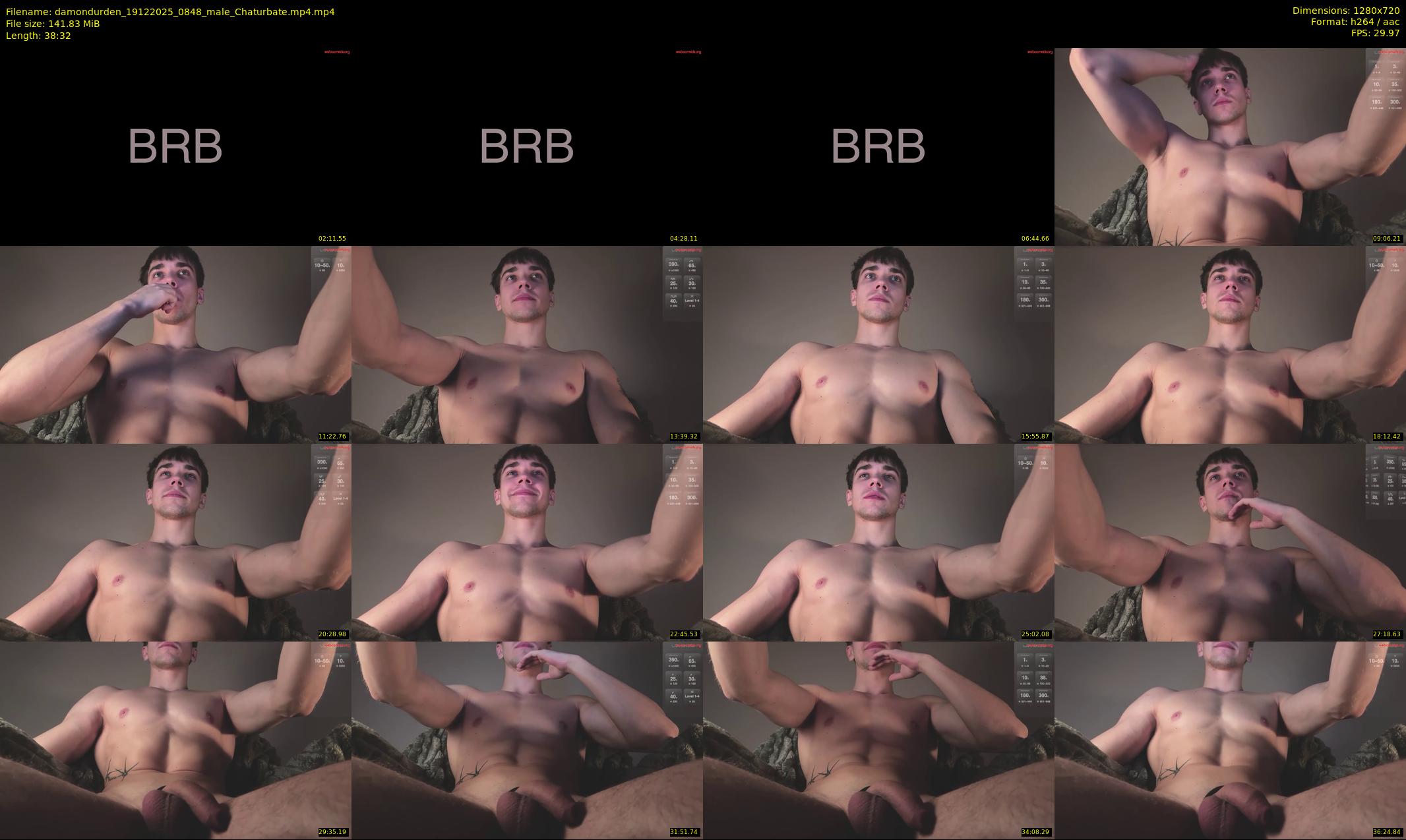 damondurden — 39 minute Chaturbate male cam show recording, 720p, Dec 19, 2025