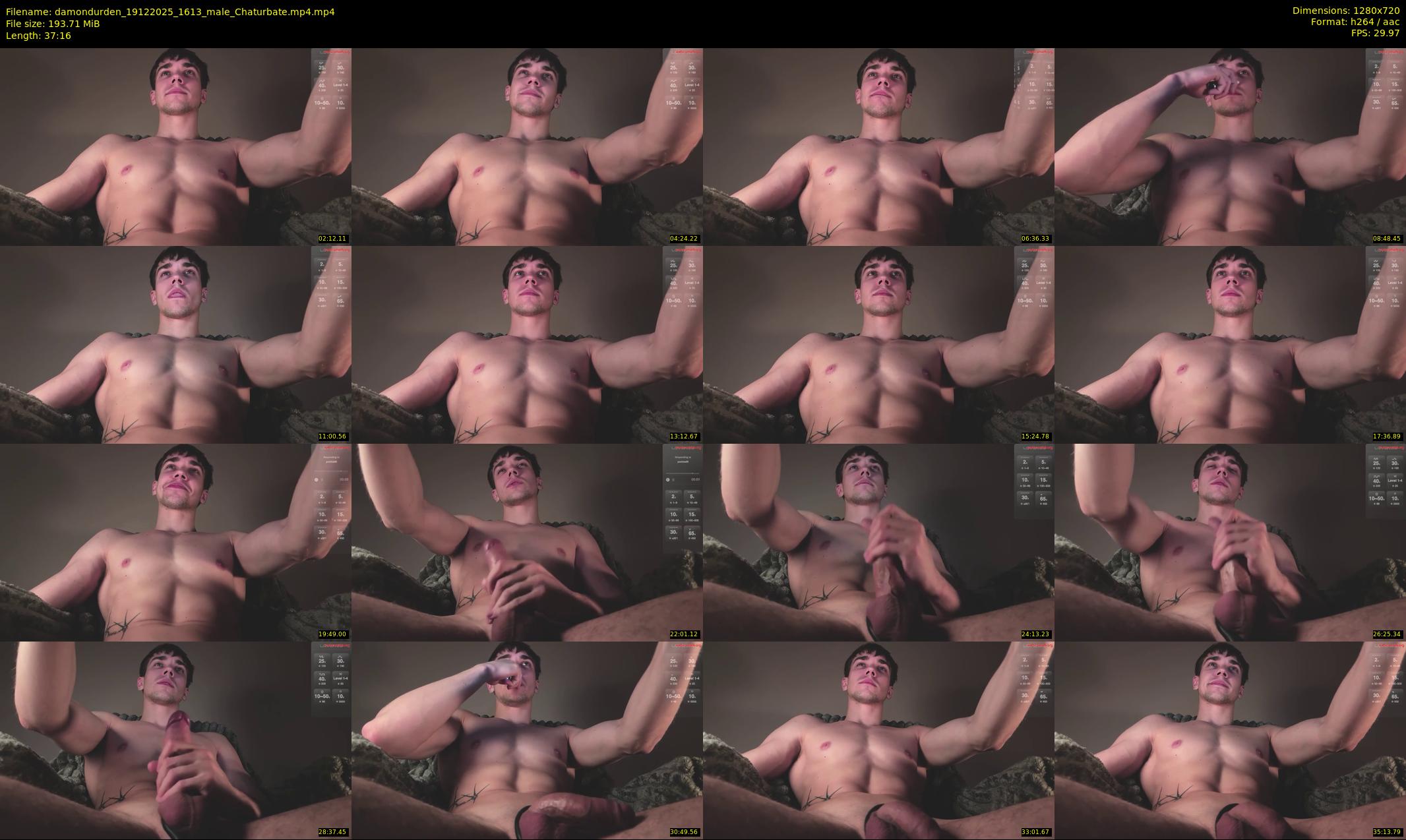 damondurden — 38 minute Chaturbate male cam show recording, 720p, Dec 19, 2025