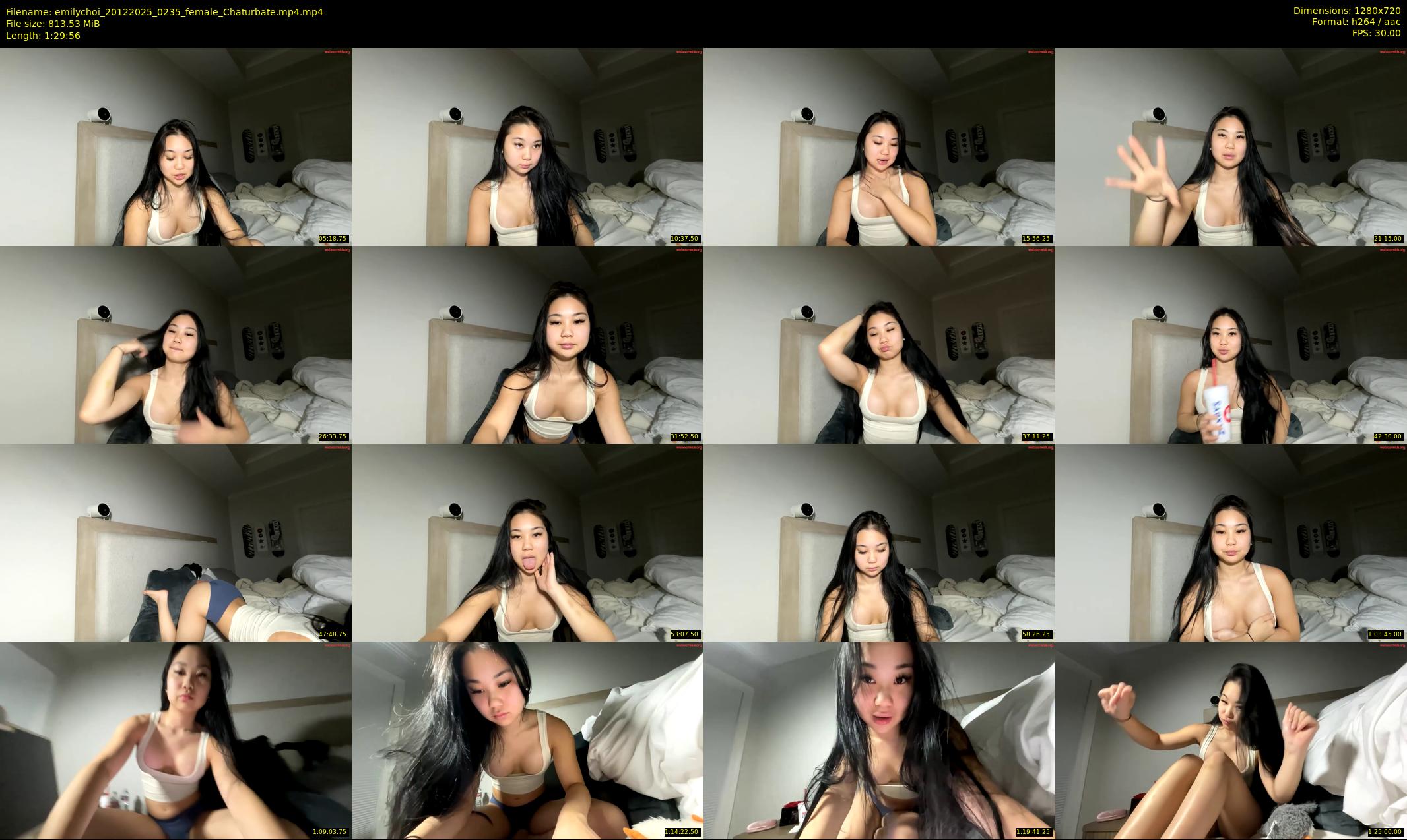 emilychoi — 90 minute Chaturbate female cam show recording, 720p, Dec 20, 2025
