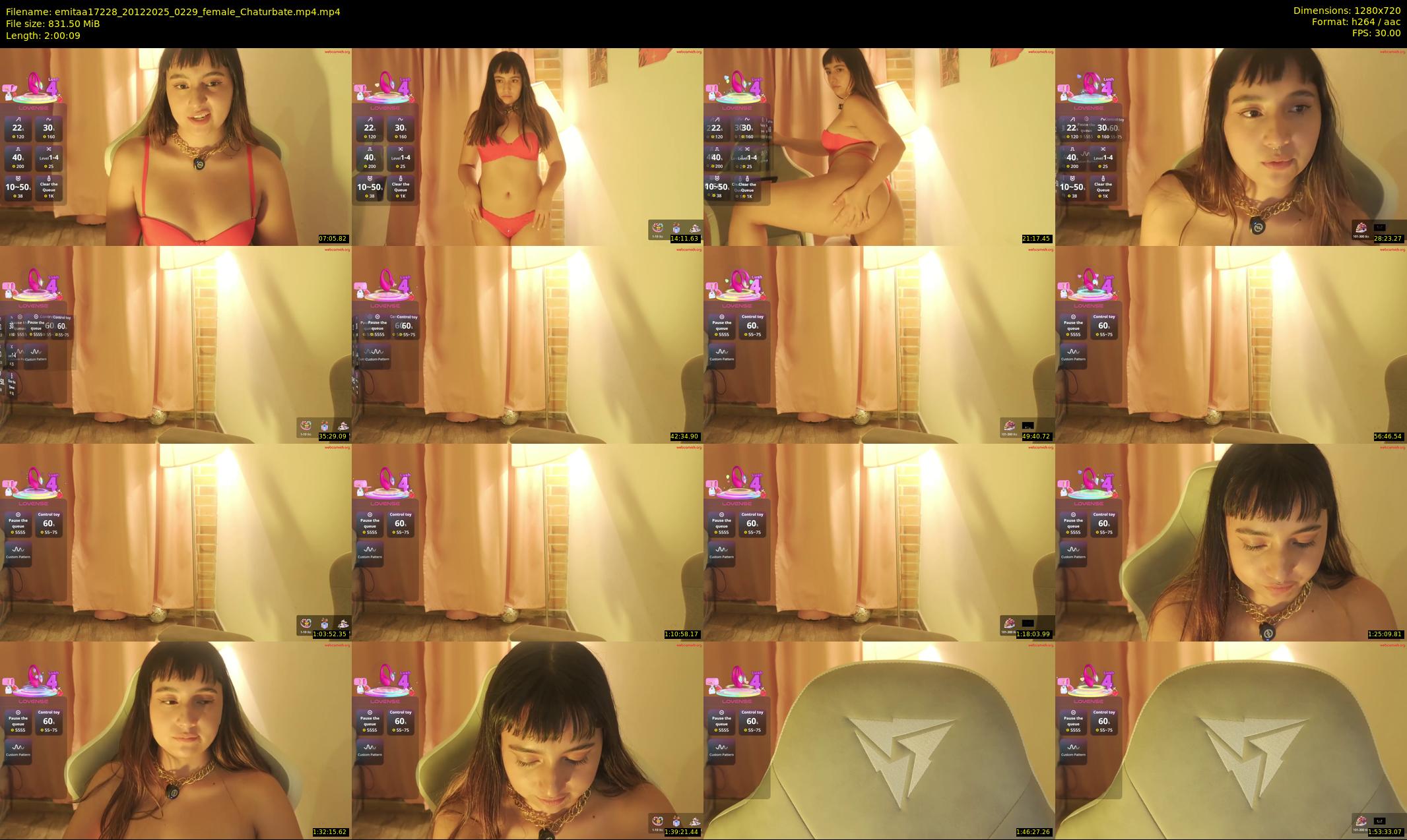 emitaa17228 — 121 minute Chaturbate female cam show recording, 720p, Dec 20, 2025