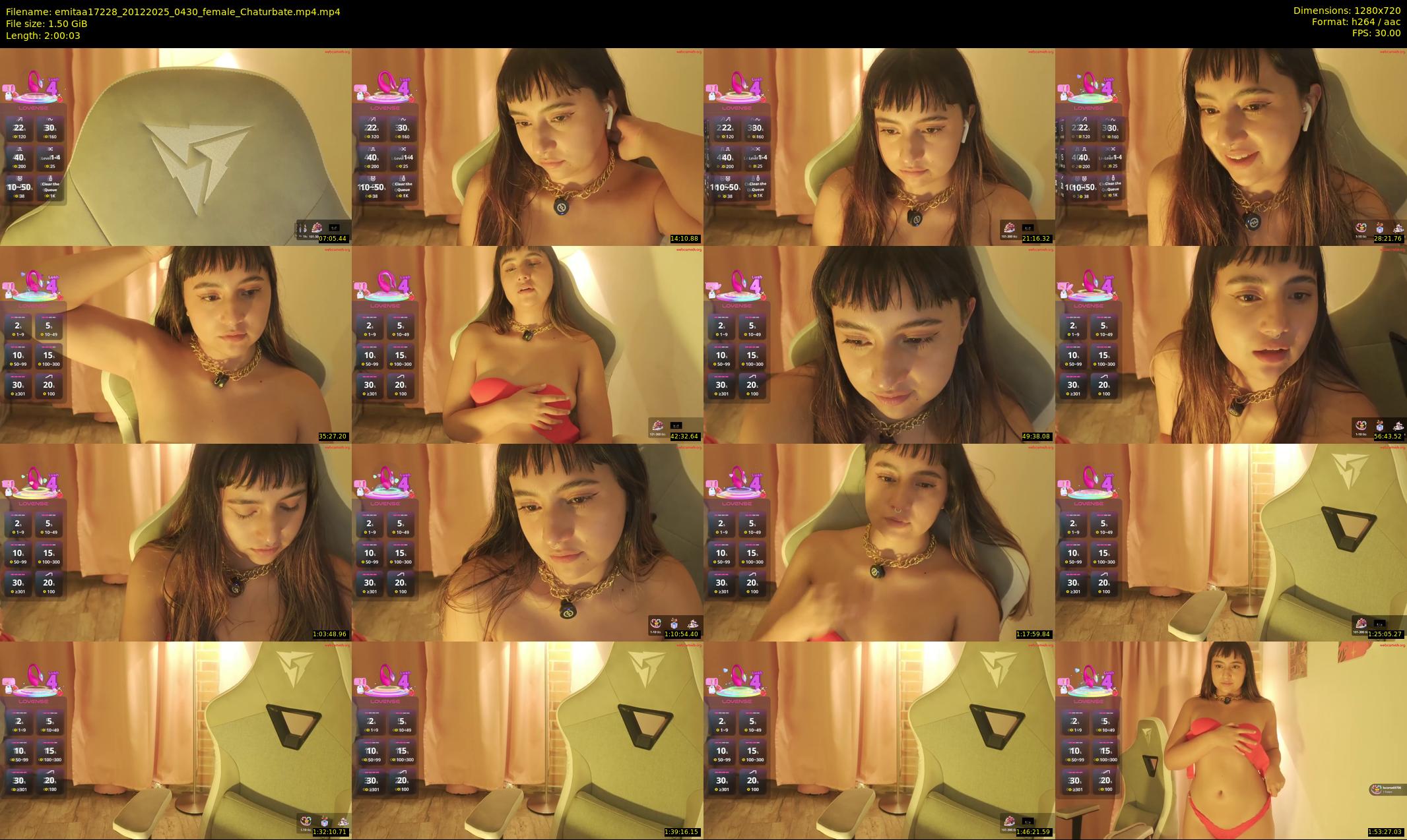 emitaa17228 — 121 minute Chaturbate female cam show recording, 720p, Dec 20, 2025