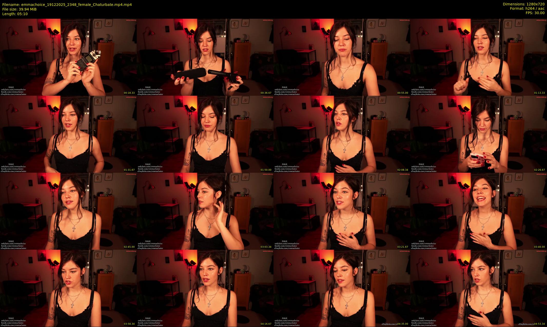 emmachoice — 6 minute Chaturbate female cam show recording, 720p, Dec 19, 2025