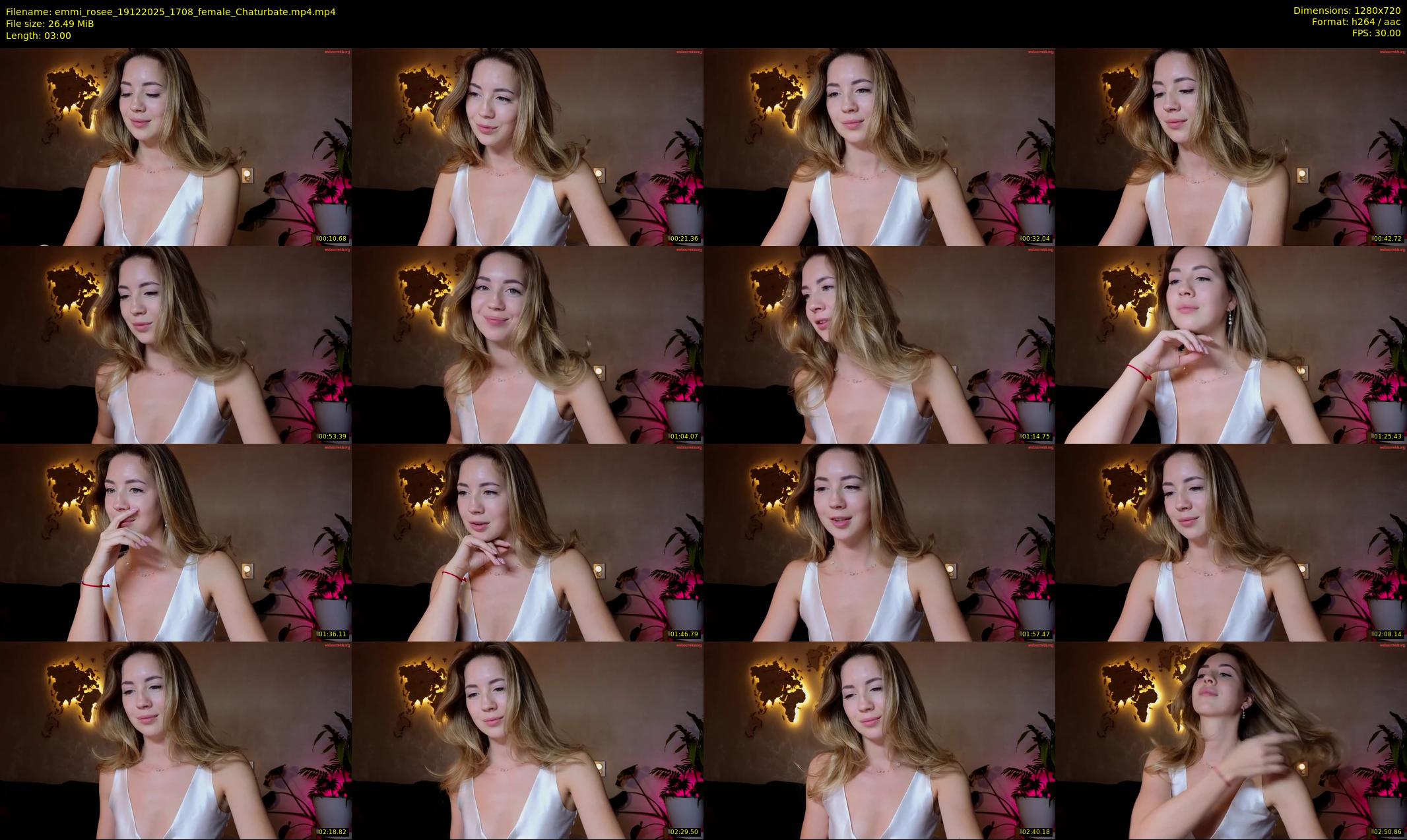 emmi_rosee — 3 minute Chaturbate female cam show recording, 720p, Dec 19, 2025