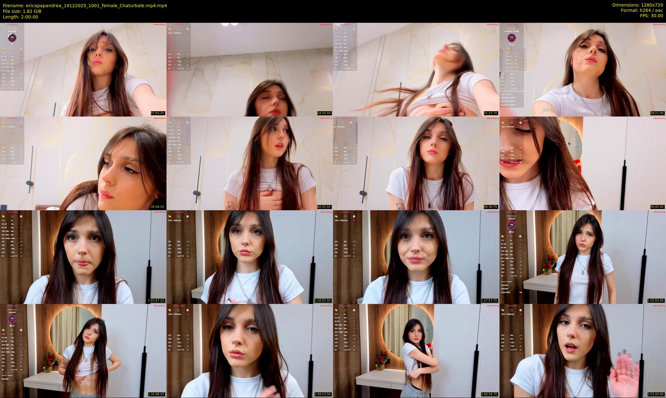 ericapapandrea — 120 minute Chaturbate female cam show recording, 720p, Dec 19, 2025