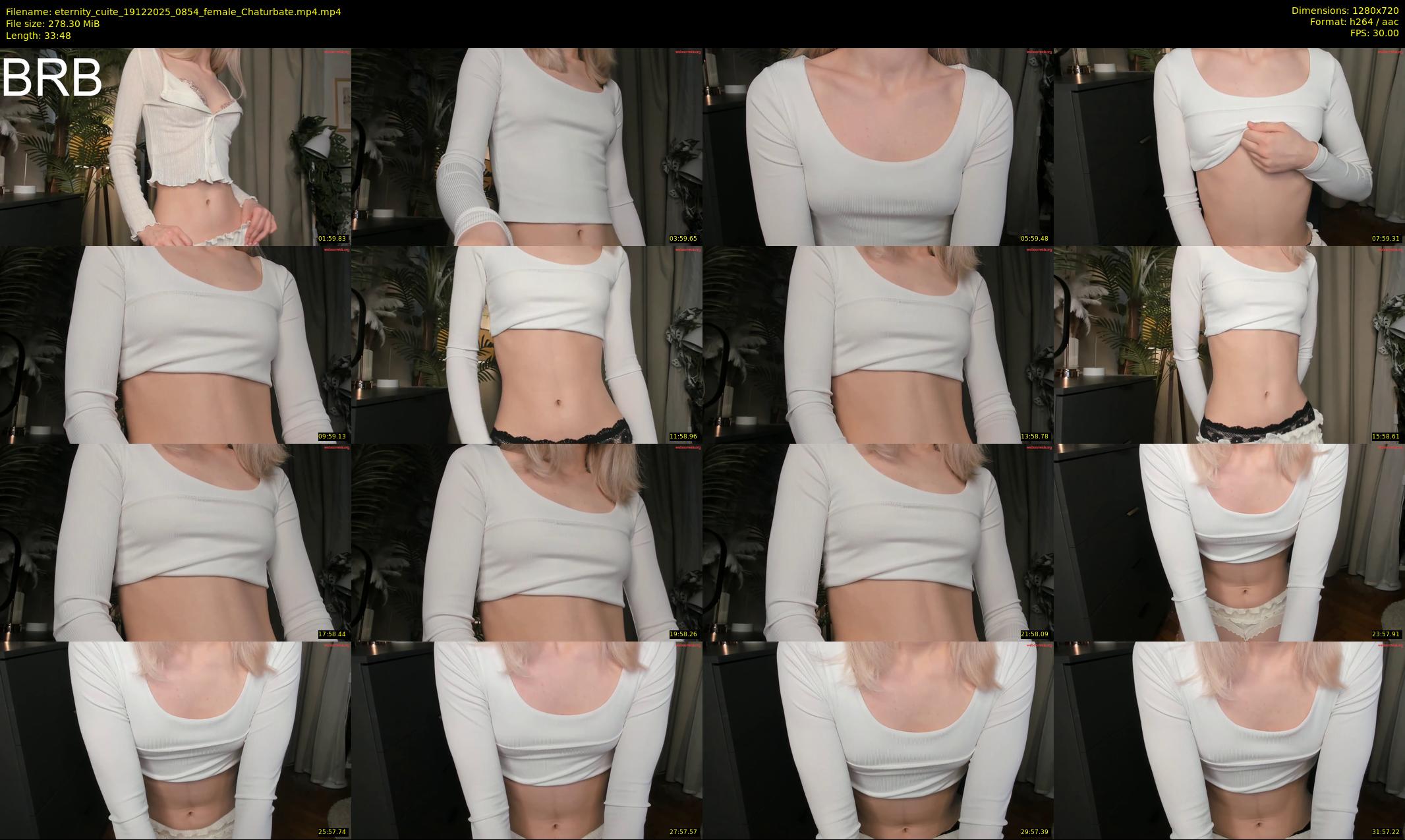 eternity_cuite — 34 minute Chaturbate female cam show recording, 720p, Dec 19, 2025