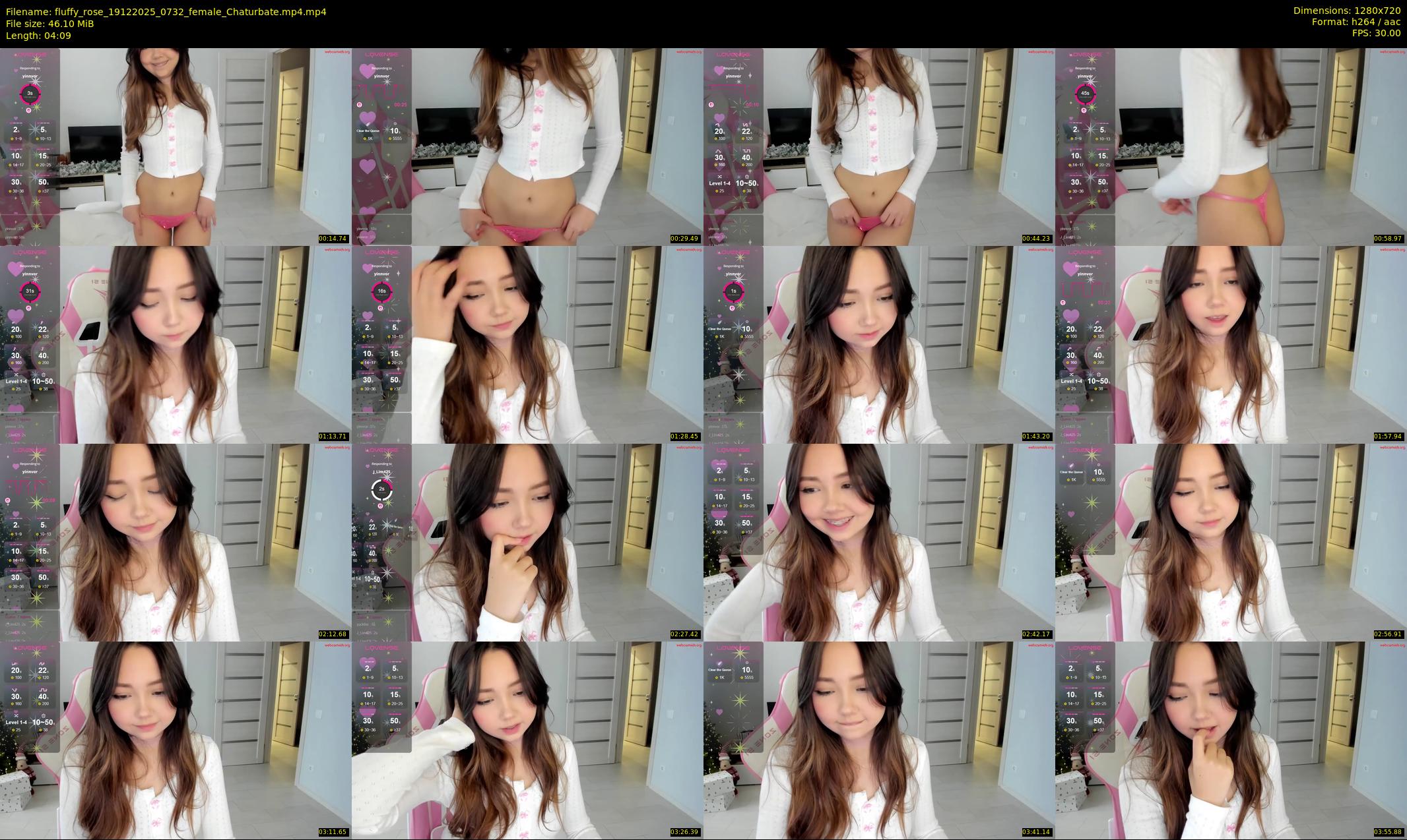 fluffy_rose — 5 minute Chaturbate female cam show recording, 720p, Dec 19, 2025