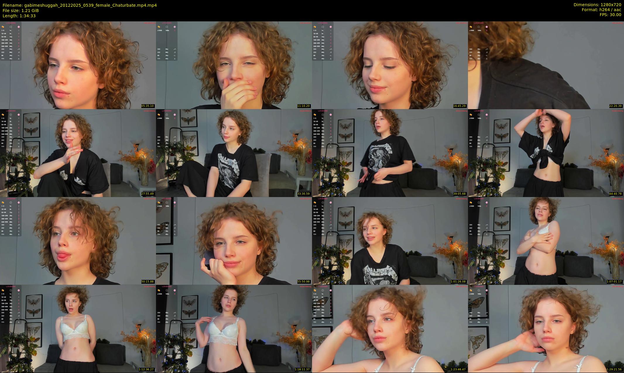 gabimeshuggah — 95 minute Chaturbate female cam show recording, 720p, Dec 20, 2025