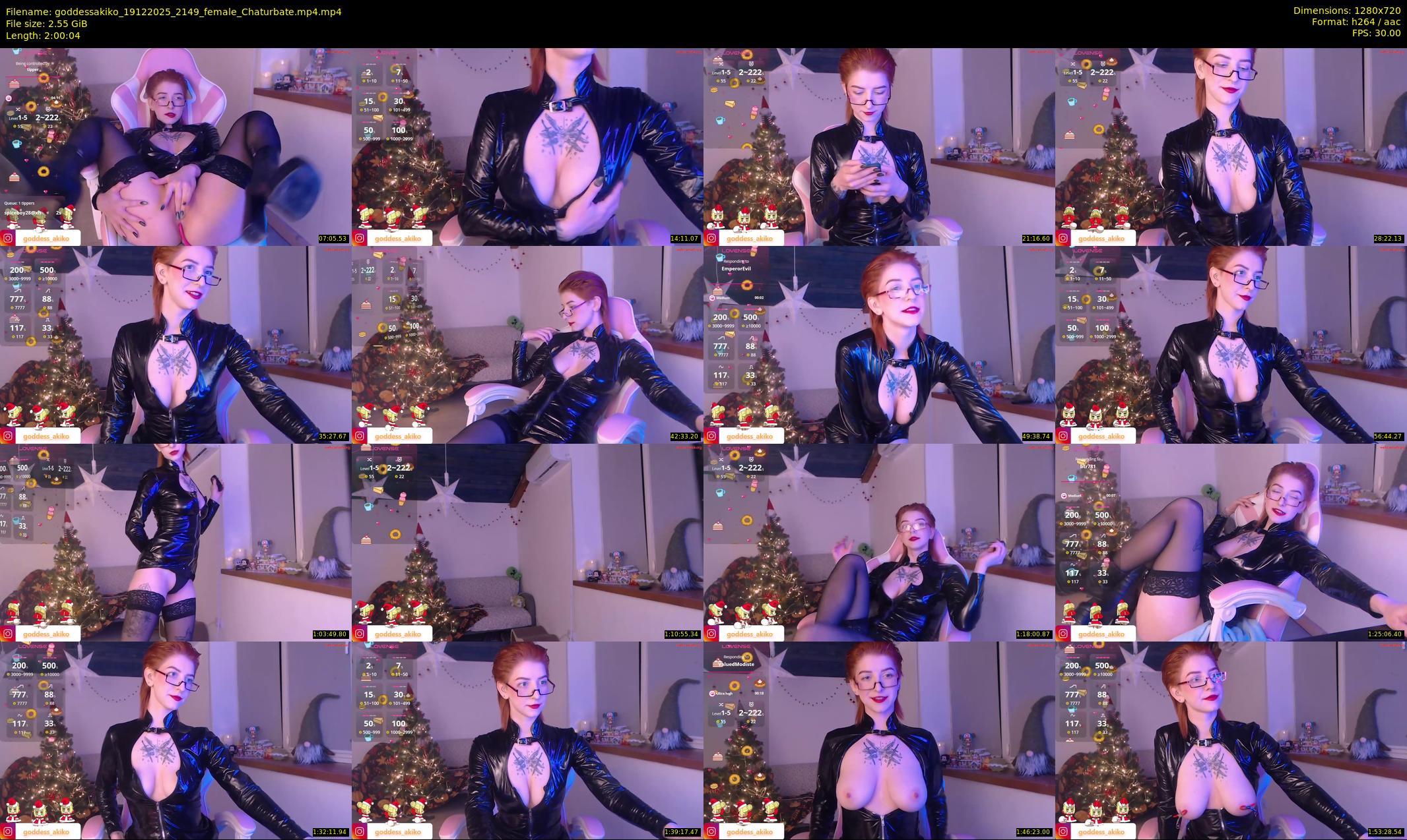 goddessakiko — 121 minute Chaturbate female cam show recording, 720p, Dec 19, 2025