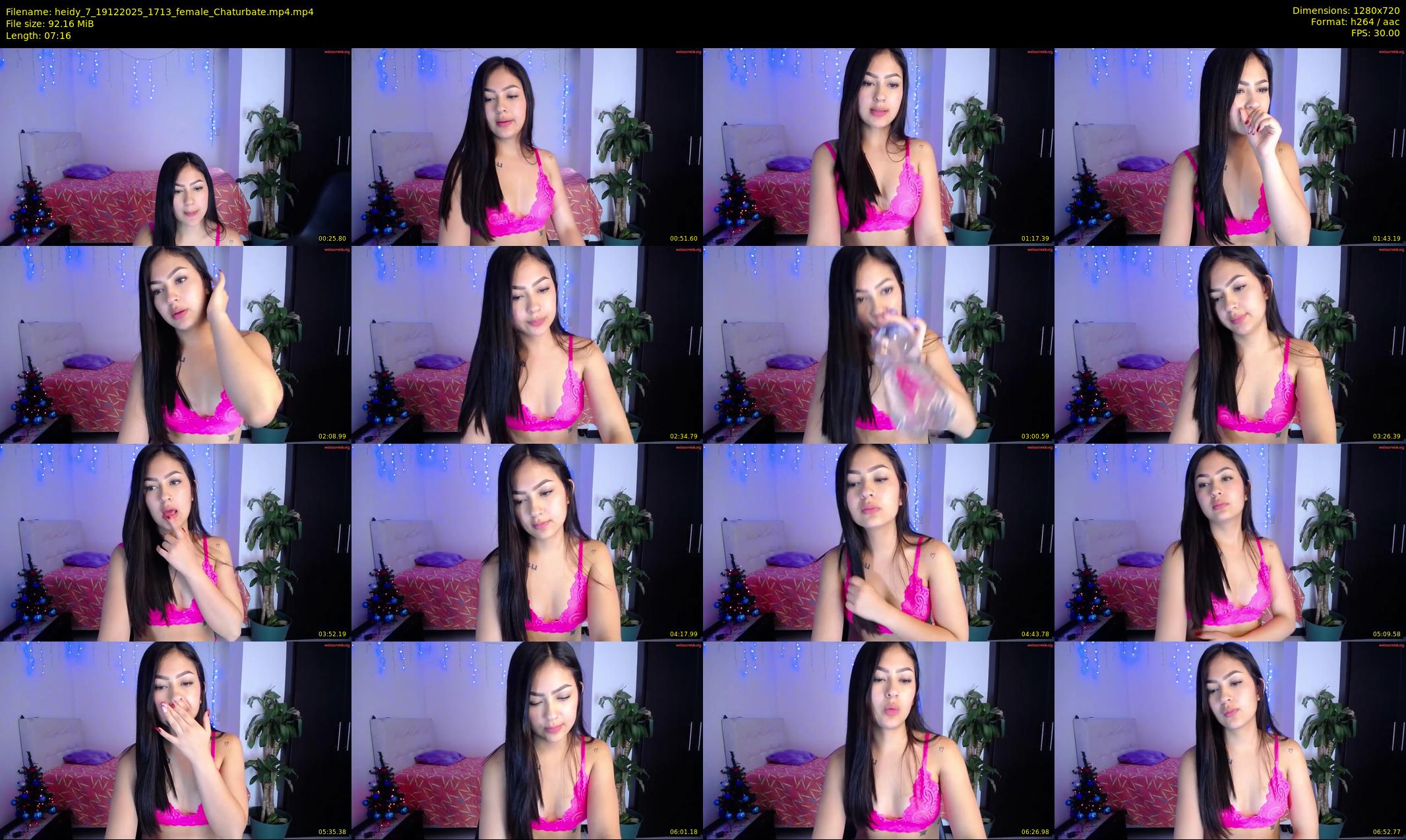 heidy_7 — 8 minute Chaturbate female cam show recording, 720p, Dec 19, 2025