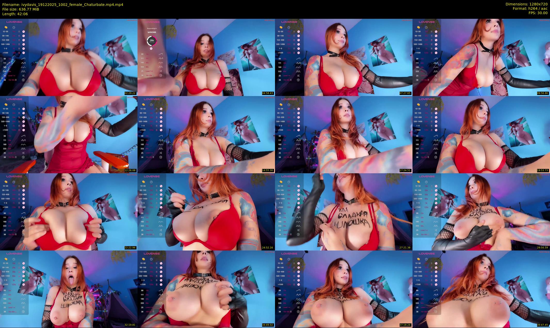 ivydavis — 43 minute Chaturbate female cam show recording, 720p, Dec 19, 2025