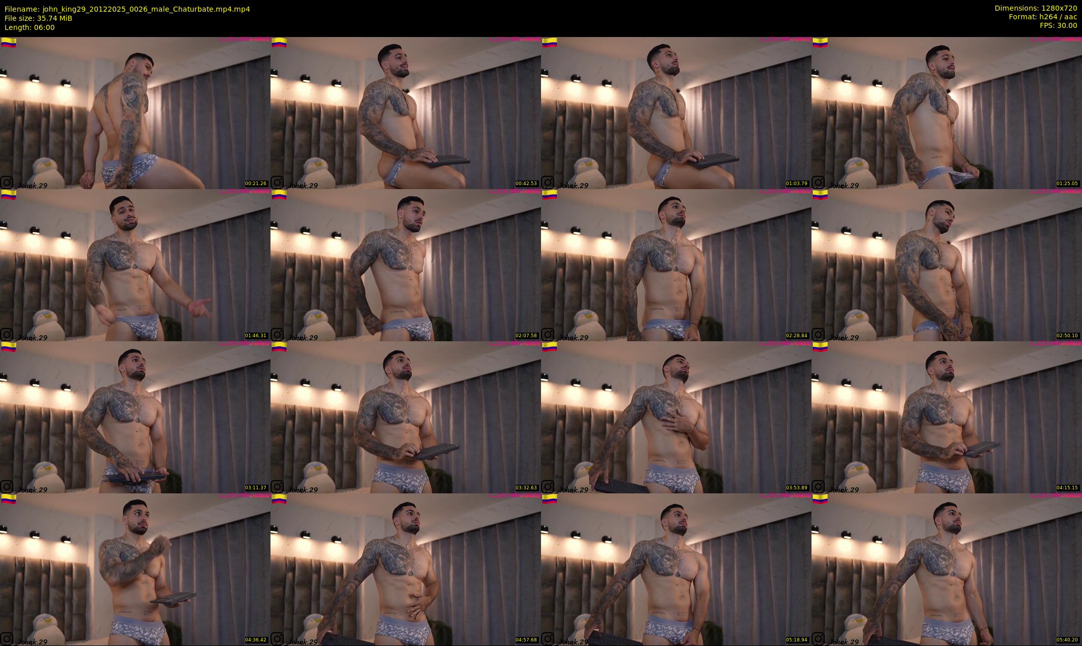 john_king29 — 6 minute Chaturbate male cam show recording, 720p, Dec 20, 2025