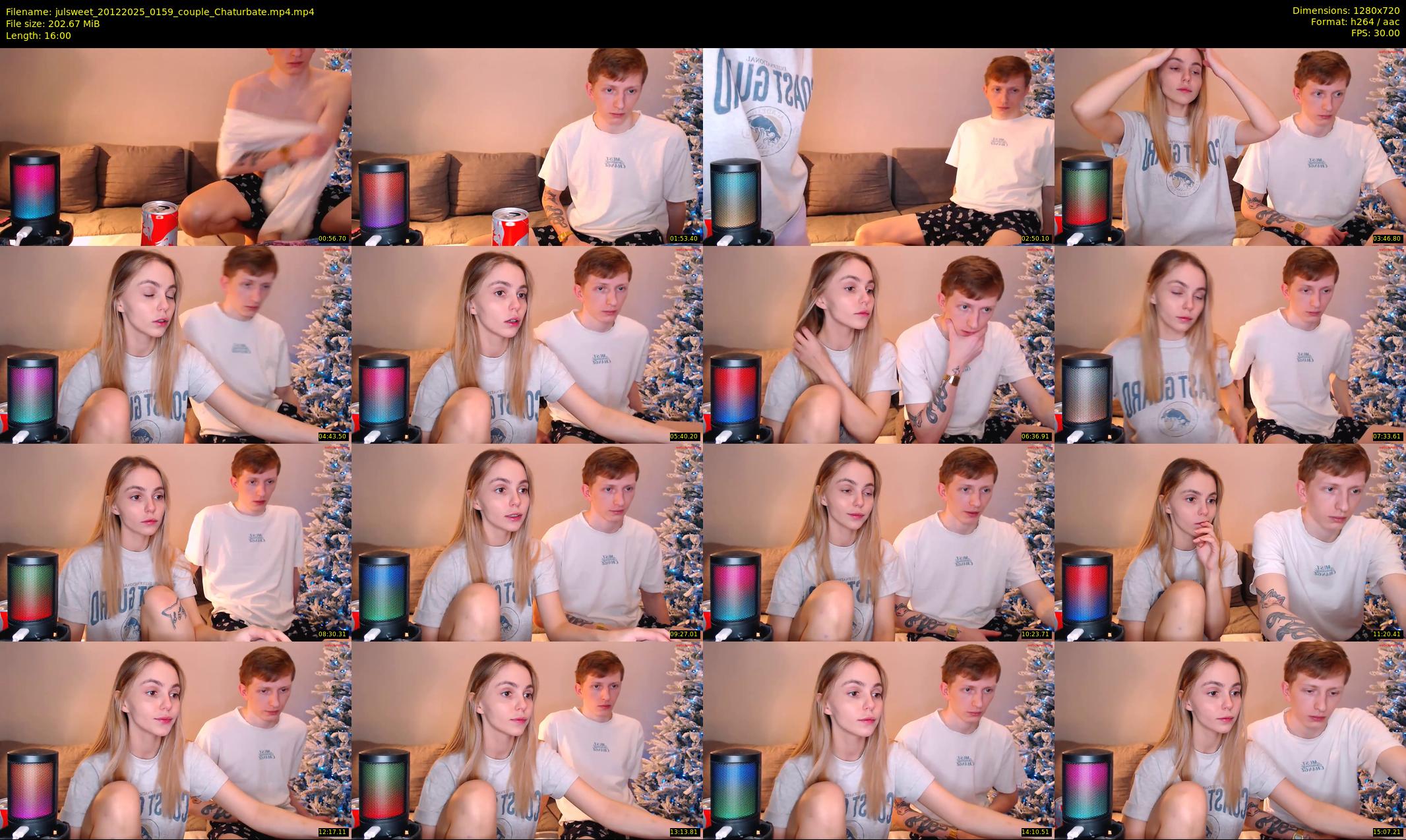 julsweet — 16 minute Chaturbate male cam show recording, 720p, Dec 20, 2025