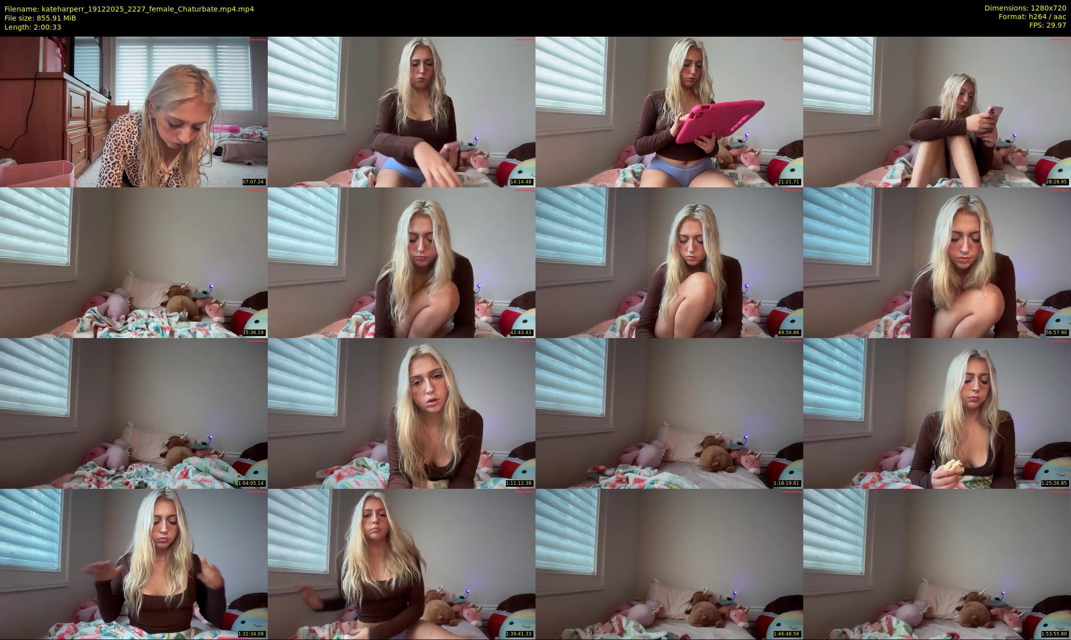 kateharperr — 121 minute Chaturbate female cam show recording, 720p, Dec 19, 2025