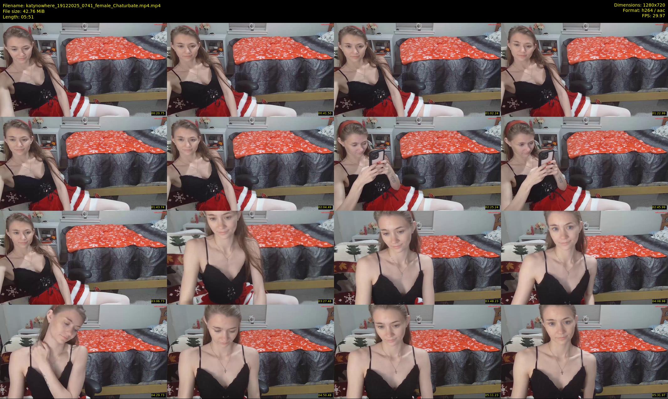 katynowhere — 6 minute Chaturbate female cam show recording, 720p, Dec 19, 2025