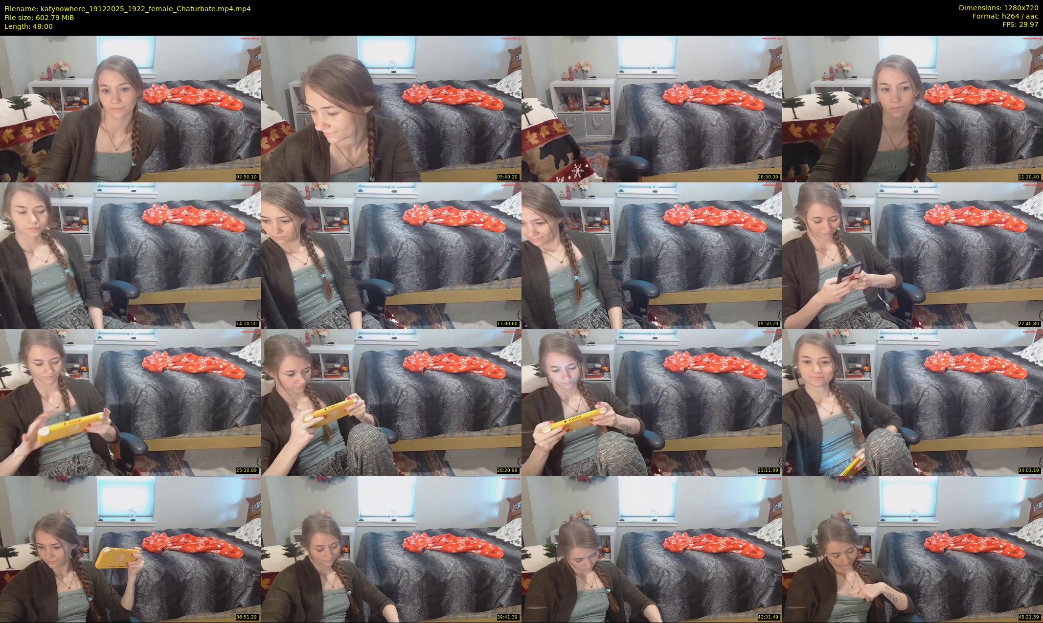 katynowhere — 48 minute Chaturbate female cam show recording, 720p, Dec 19, 2025