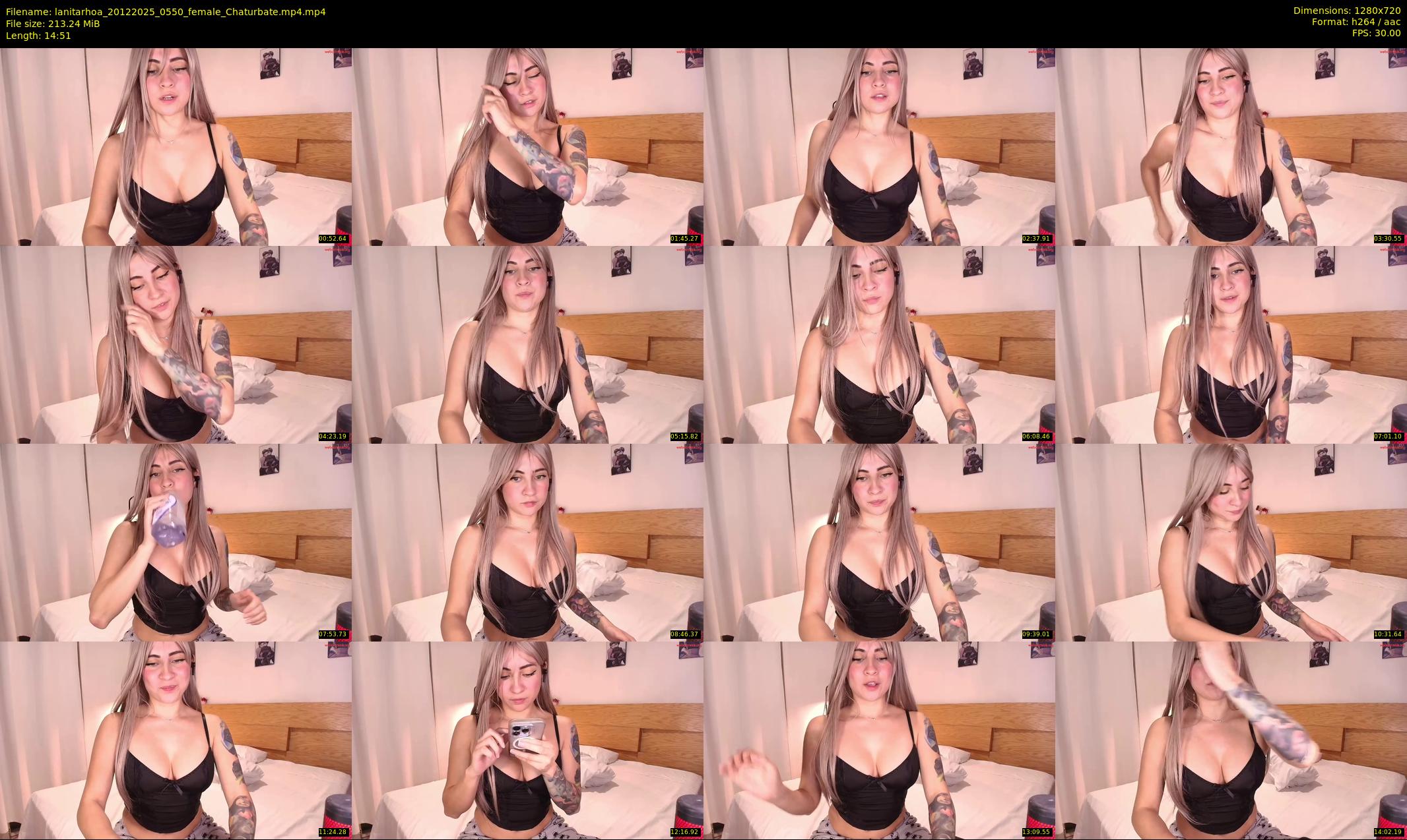 lanitarhoa — 15 minute Chaturbate female cam show recording, 720p, Dec 20, 2025