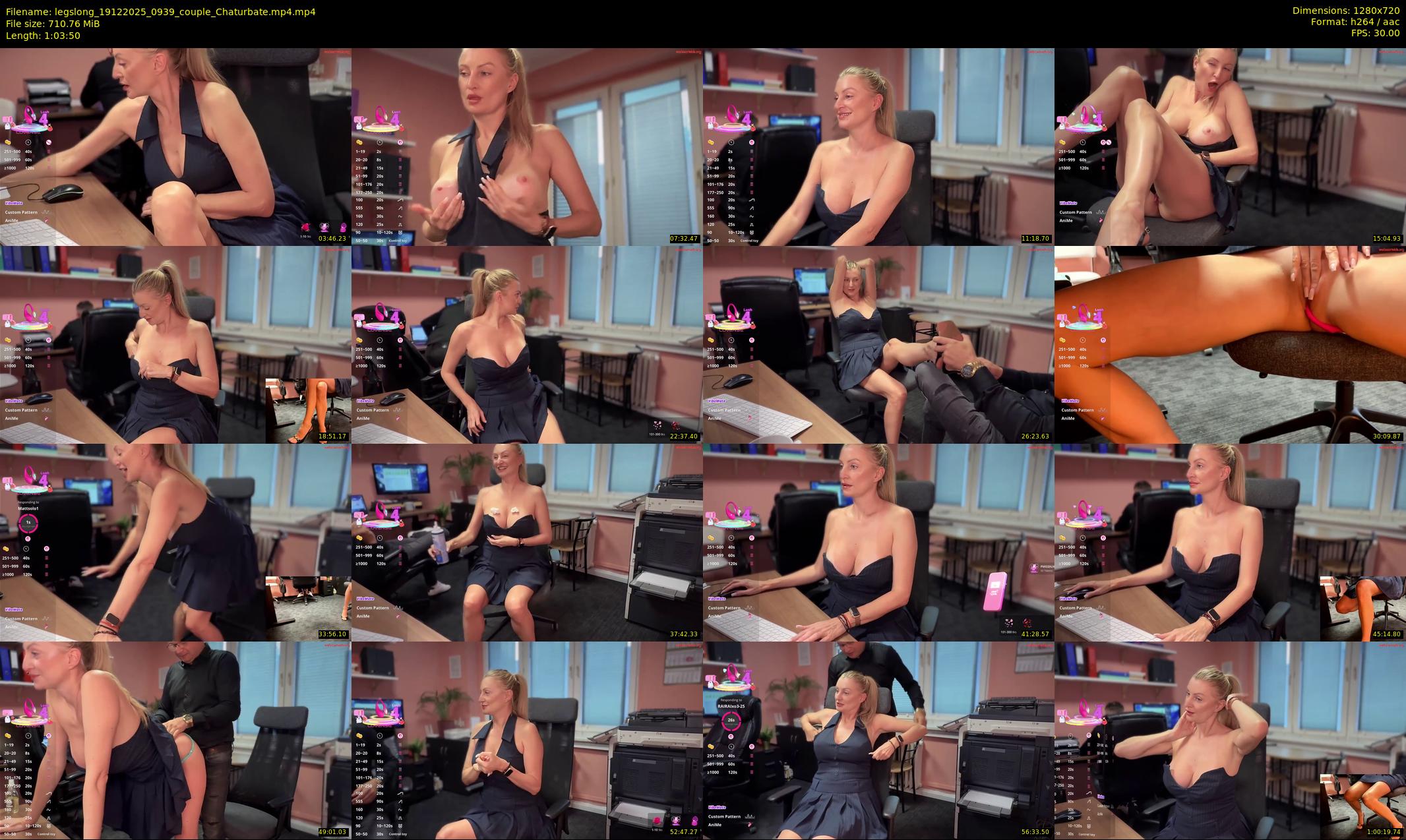 legslong — 64 minute Chaturbate couple cam show recording, 720p, Dec 19, 2025