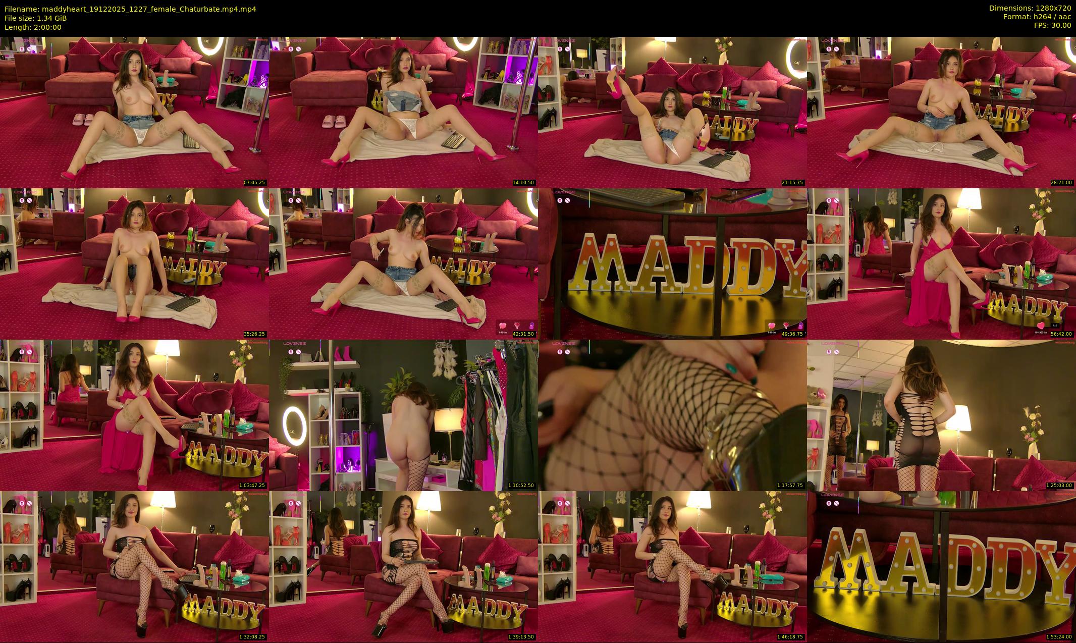 maddyheart — 120 minute Chaturbate female cam show recording, 720p, Dec 19, 2025