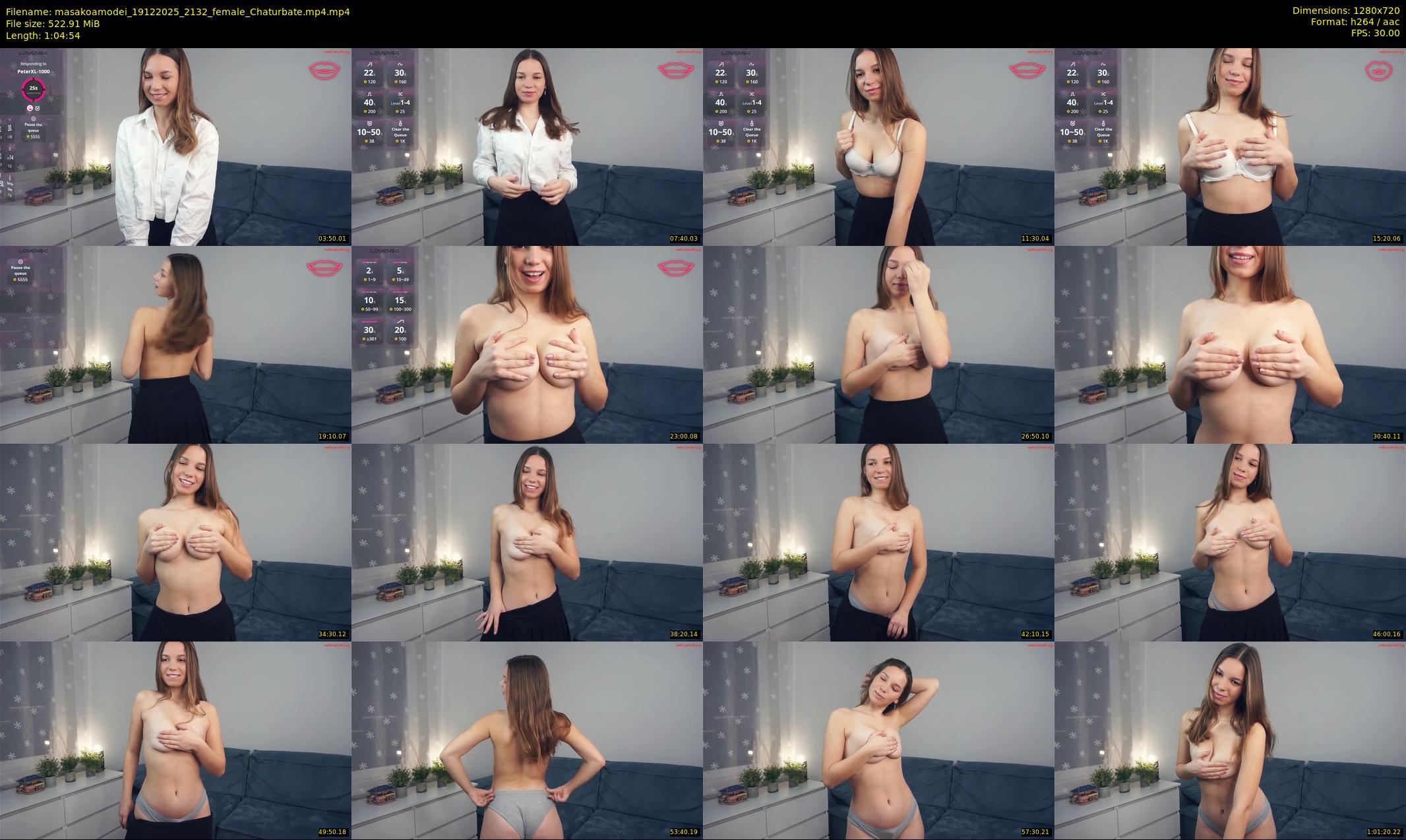 masakoamodei — 65 minute Chaturbate female cam show recording, 720p, Dec 19, 2025