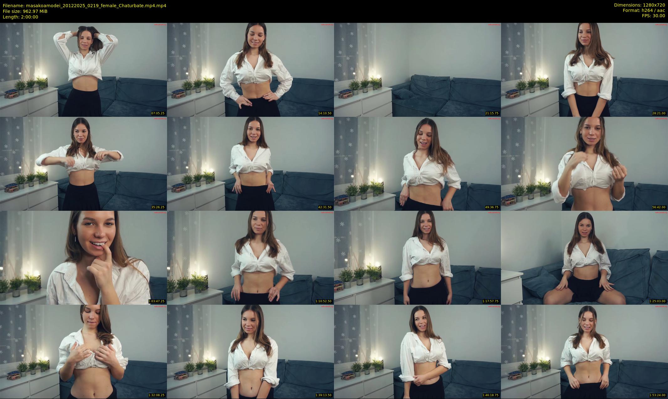 masakoamodei — 120 minute Chaturbate female cam show recording, 720p, Dec 20, 2025