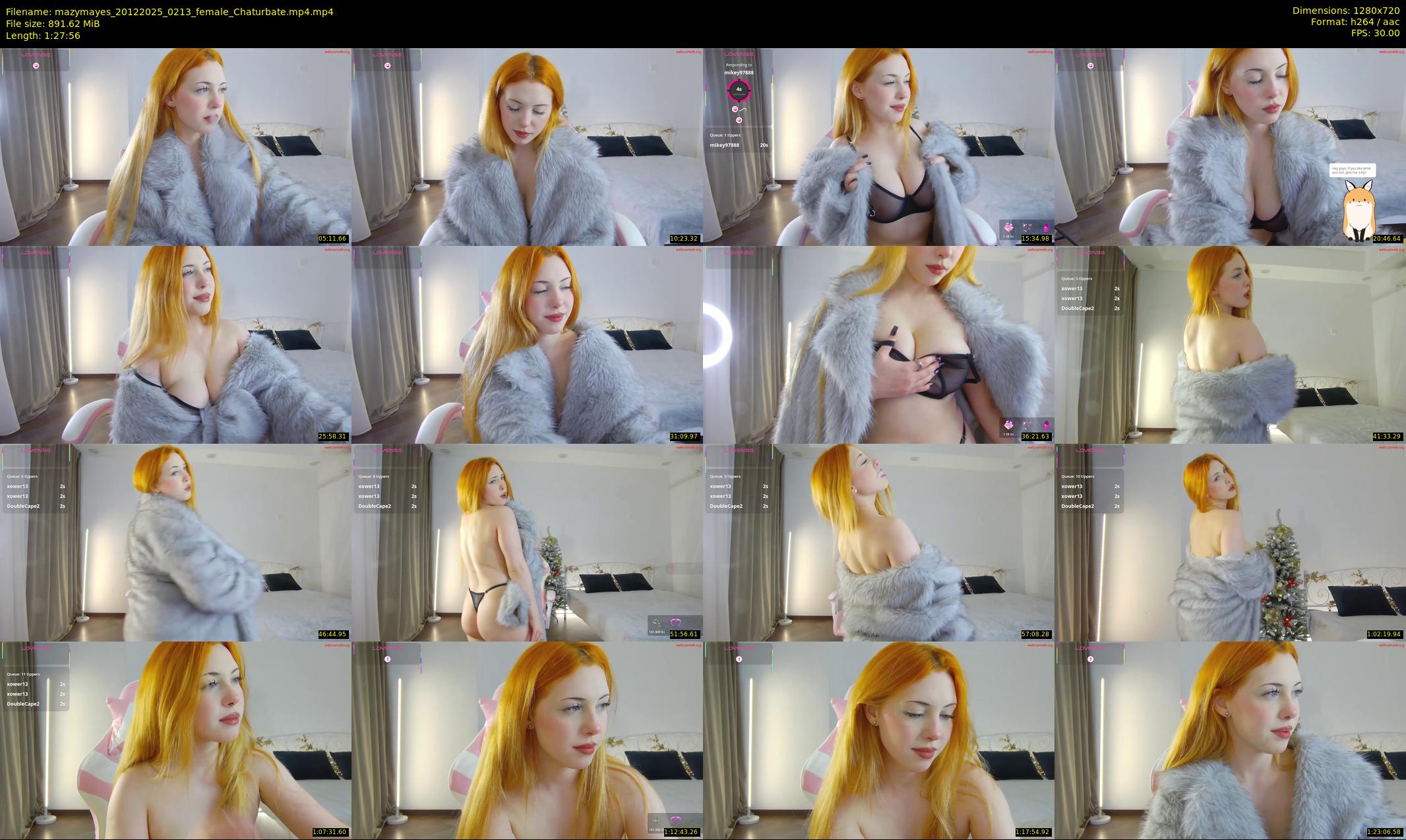 mazymayes — 88 minute Chaturbate female cam show recording, 720p, Dec 20, 2025