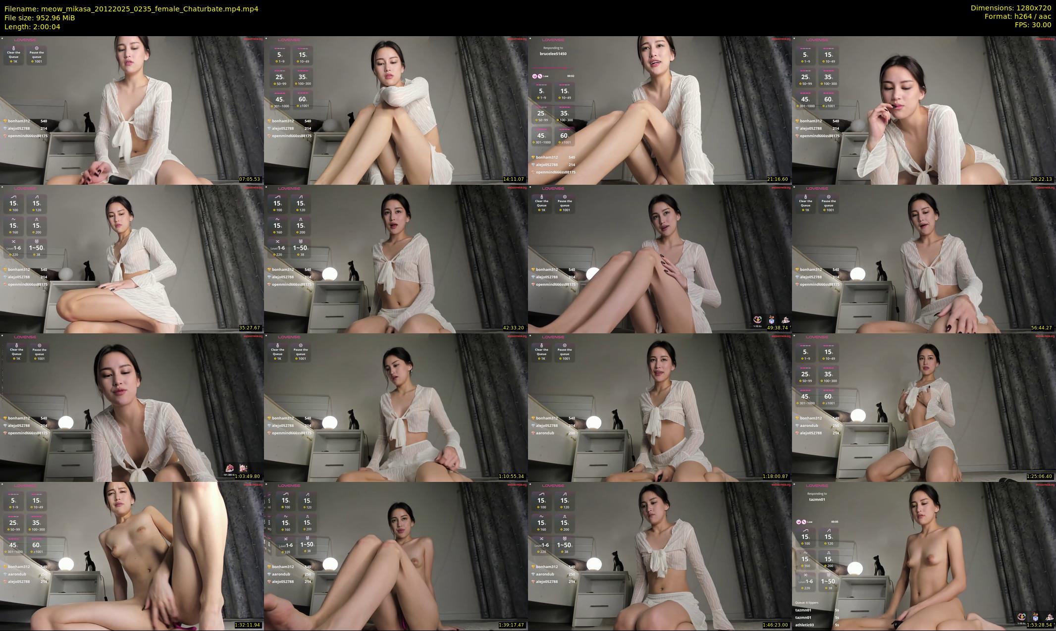 meow_mikasa — 121 minute Chaturbate female cam show recording, 720p, Dec 20, 2025