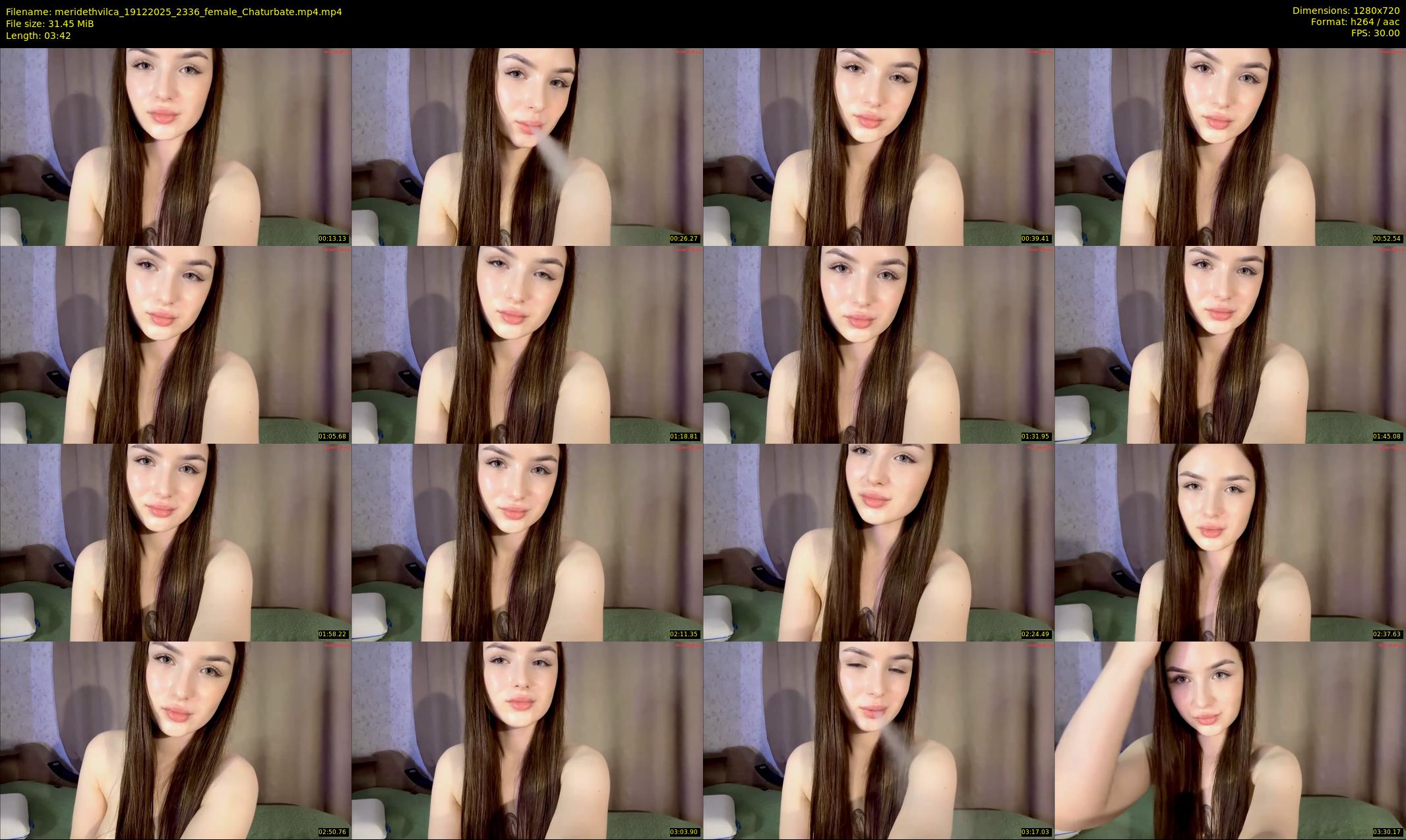 meridethvilca — 4 minute Chaturbate female cam show recording, 720p, Dec 19, 2025