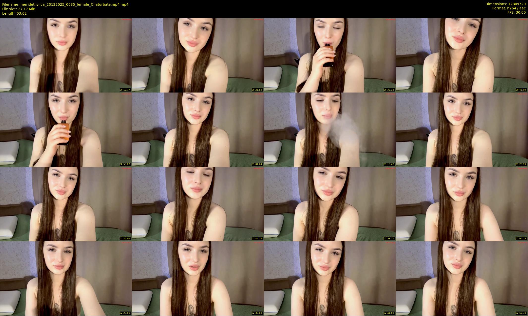 meridethvilca — 4 minute Chaturbate female cam show recording, 720p, Dec 20, 2025