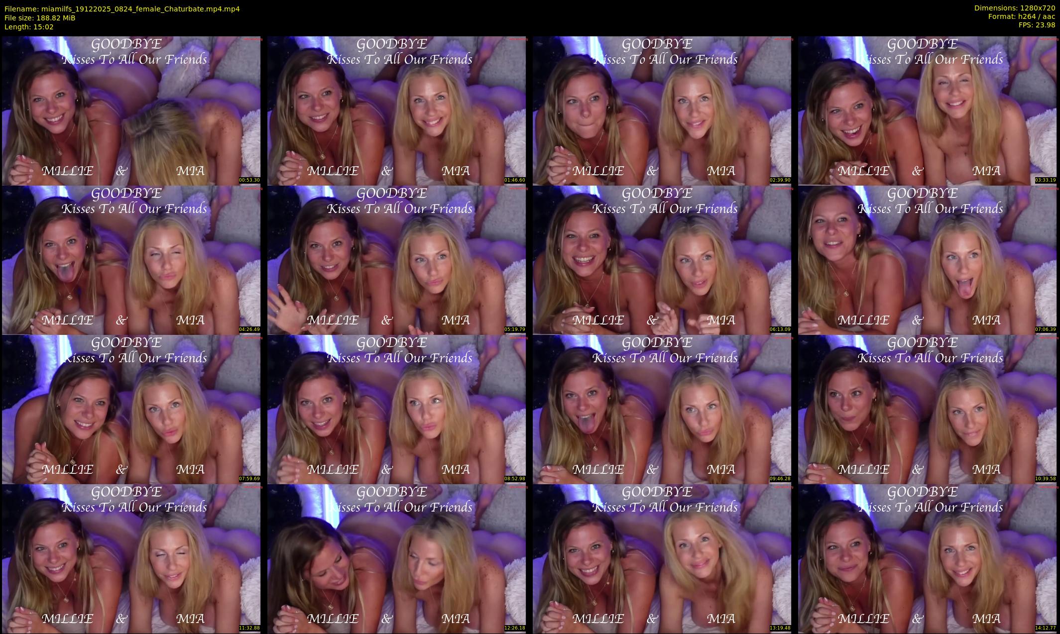 miamilfs — 16 minute Chaturbate female cam show recording, 720p, Dec 19, 2025