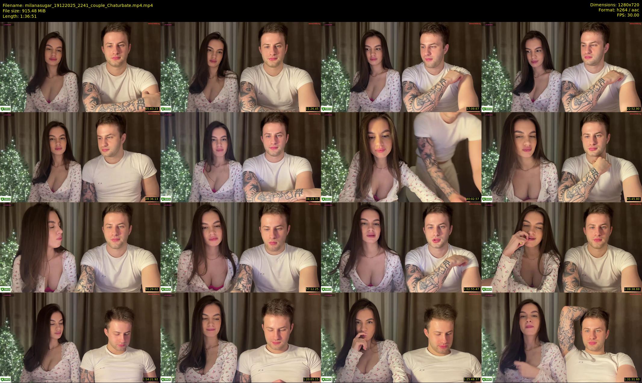 milanasugar — 97 minute Chaturbate couple cam show recording, 720p, Dec 19, 2025