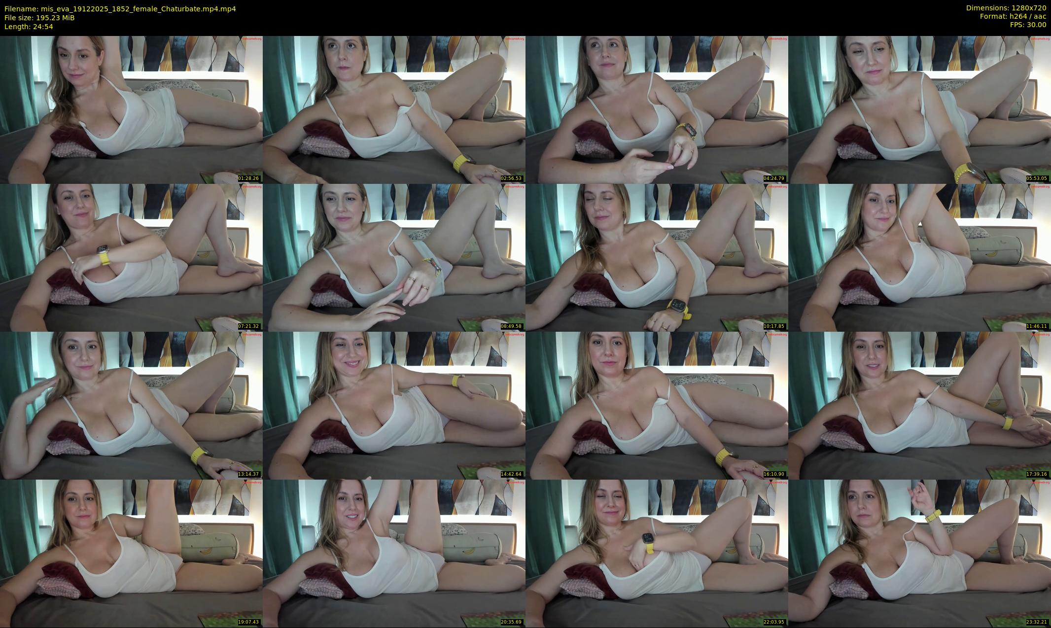 mis_eva — 25 minute Chaturbate female cam show recording, 720p, Dec 19, 2025
