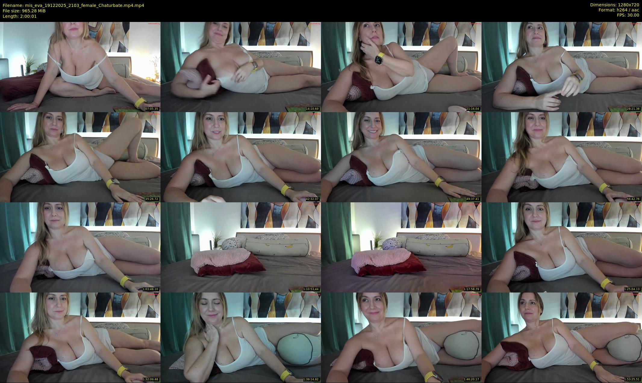 mis_eva — 121 minute Chaturbate female cam show recording, 720p, Dec 19, 2025