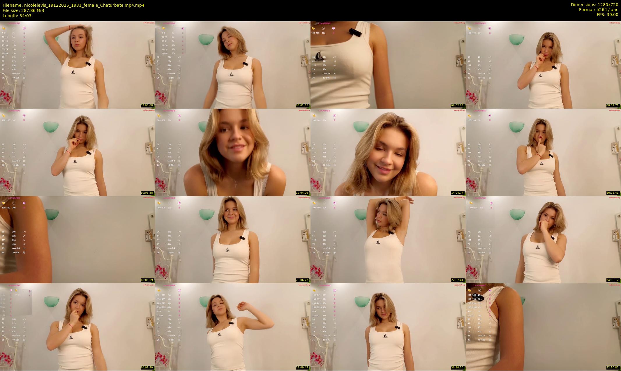nicolelevis — 35 minute Chaturbate female cam show recording, 720p, Dec 19, 2025