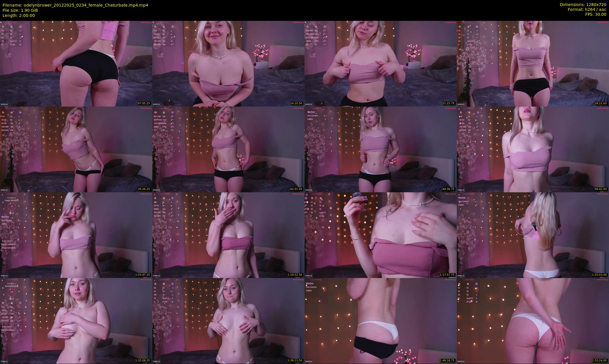 odelynbrower — 120 minute Chaturbate female cam show recording, 720p, Dec 20, 2025