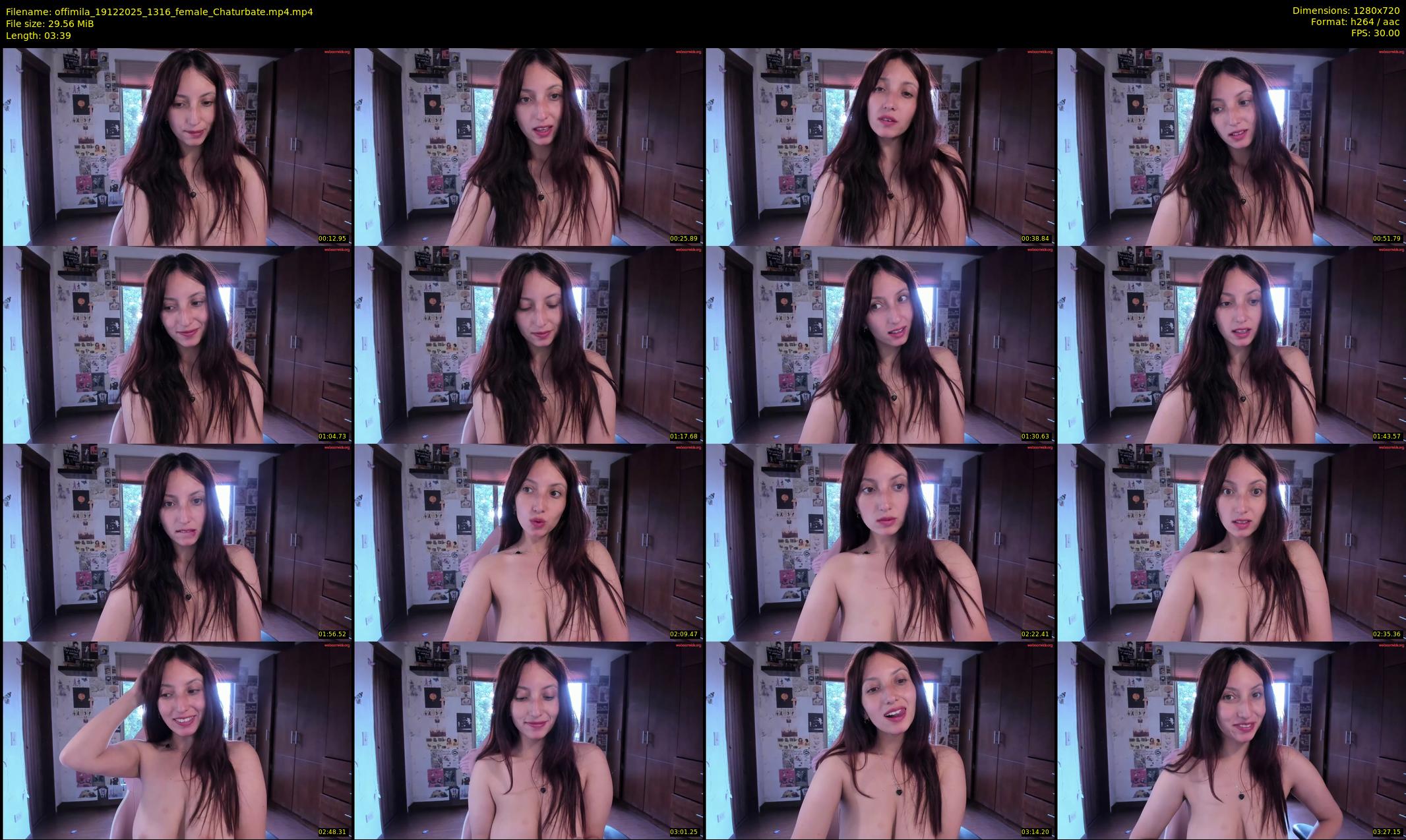 offimila — 4 minute Chaturbate female cam show recording, 720p, Dec 19, 2025