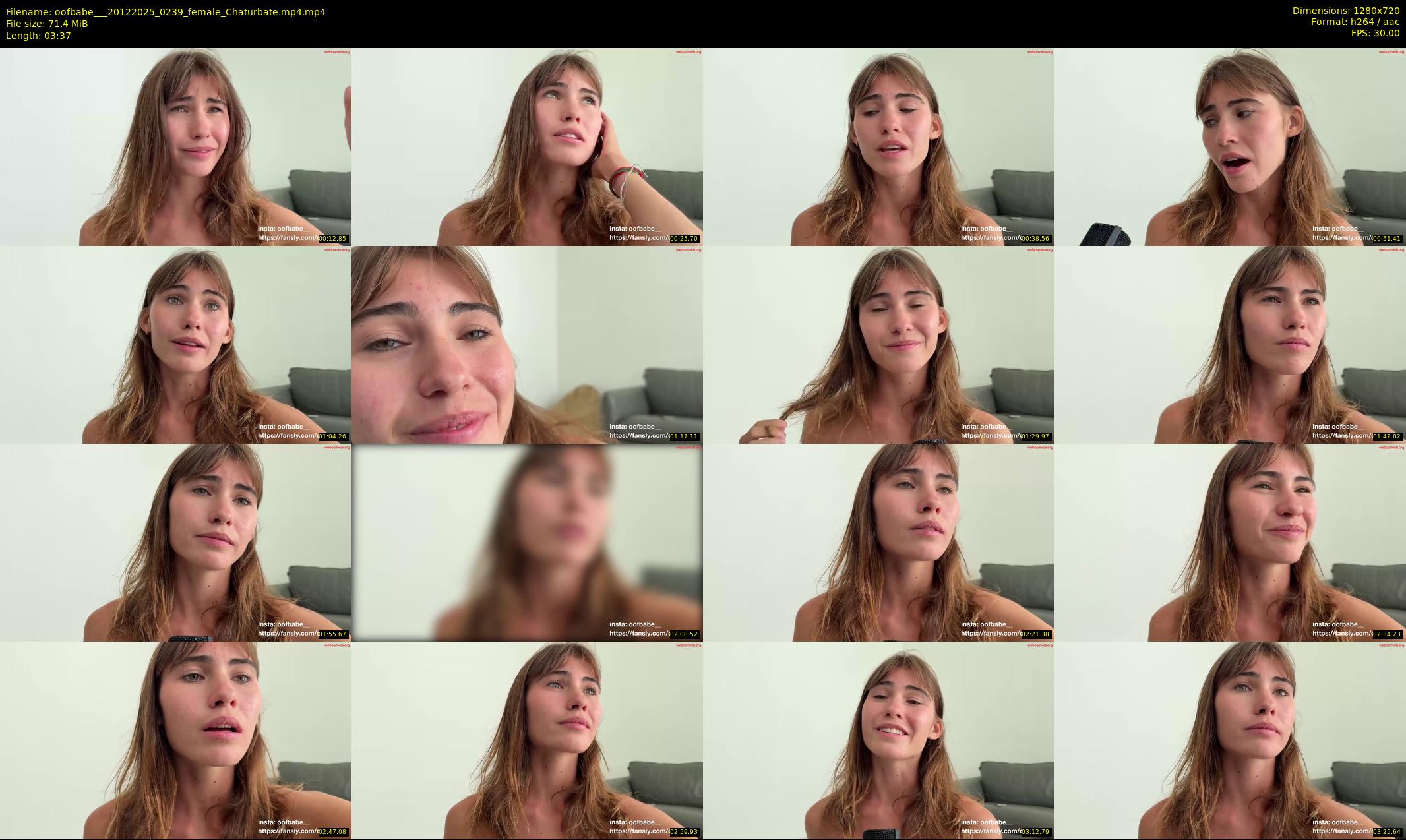 oofbabe__ — 4 minute Chaturbate female cam show recording, 720p, Dec 20, 2025