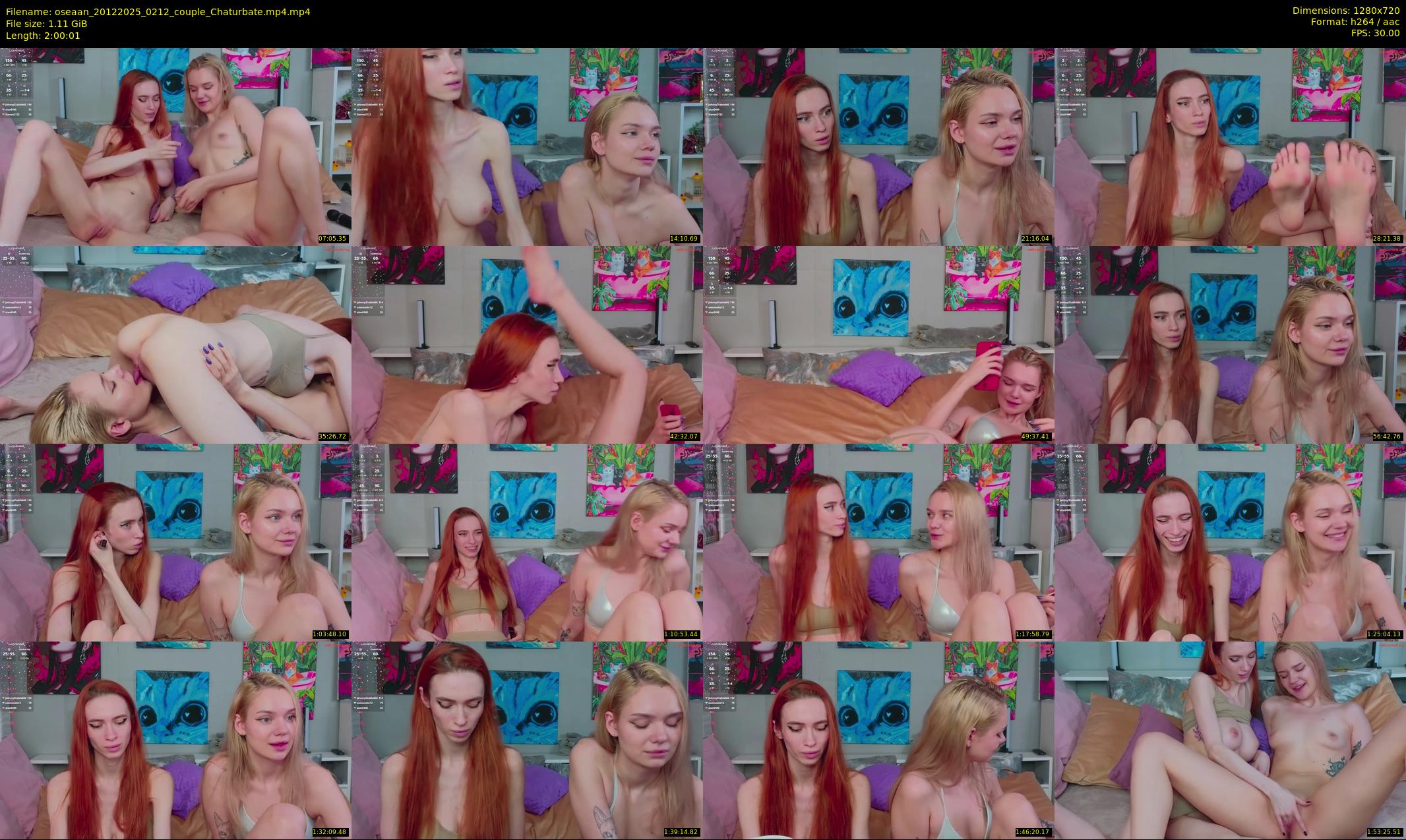 oseaan — 121 minute Chaturbate couple cam show recording, 720p, Dec 20, 2025