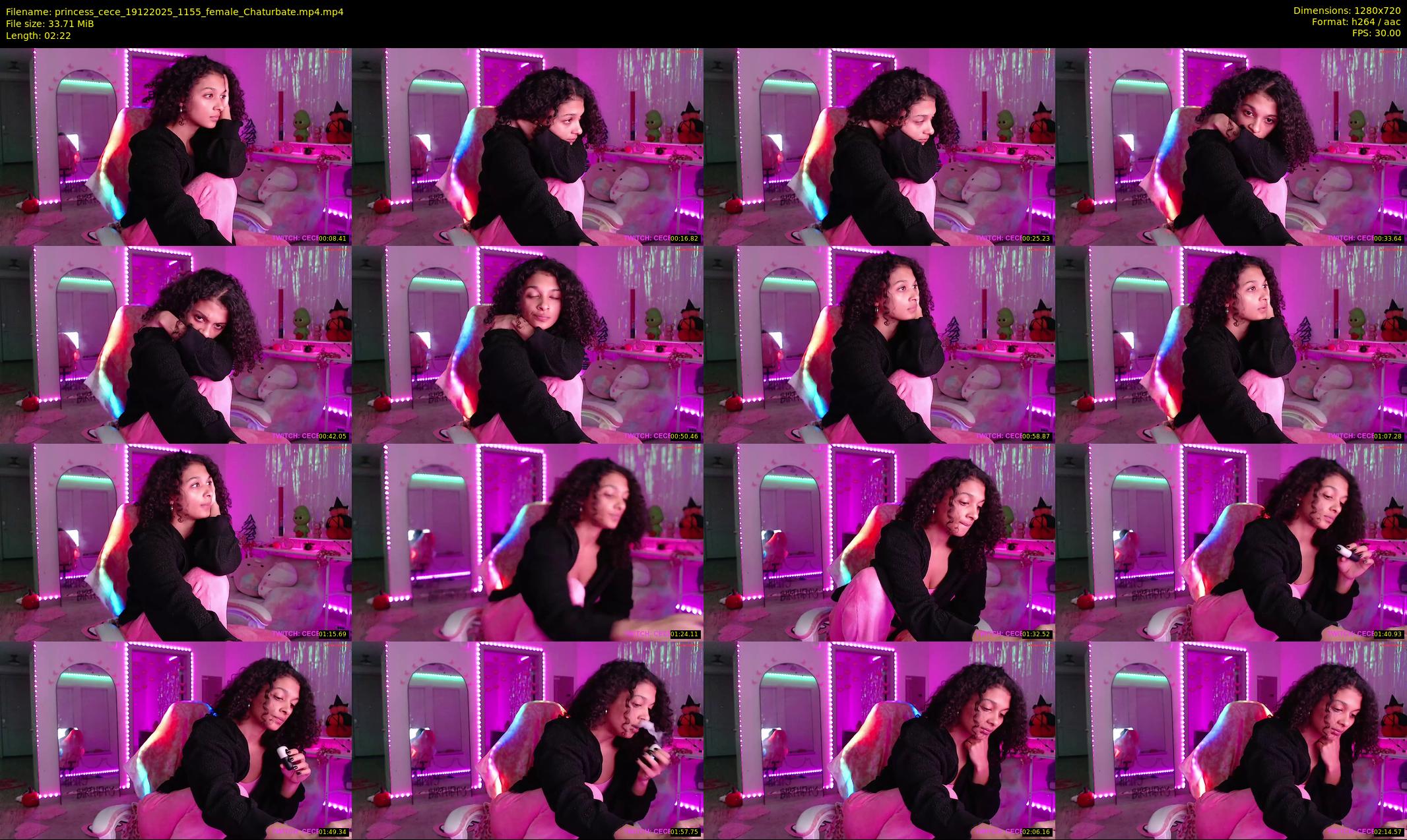 princess_cece — 3 minute Chaturbate female cam show recording, 720p, Dec 19, 2025