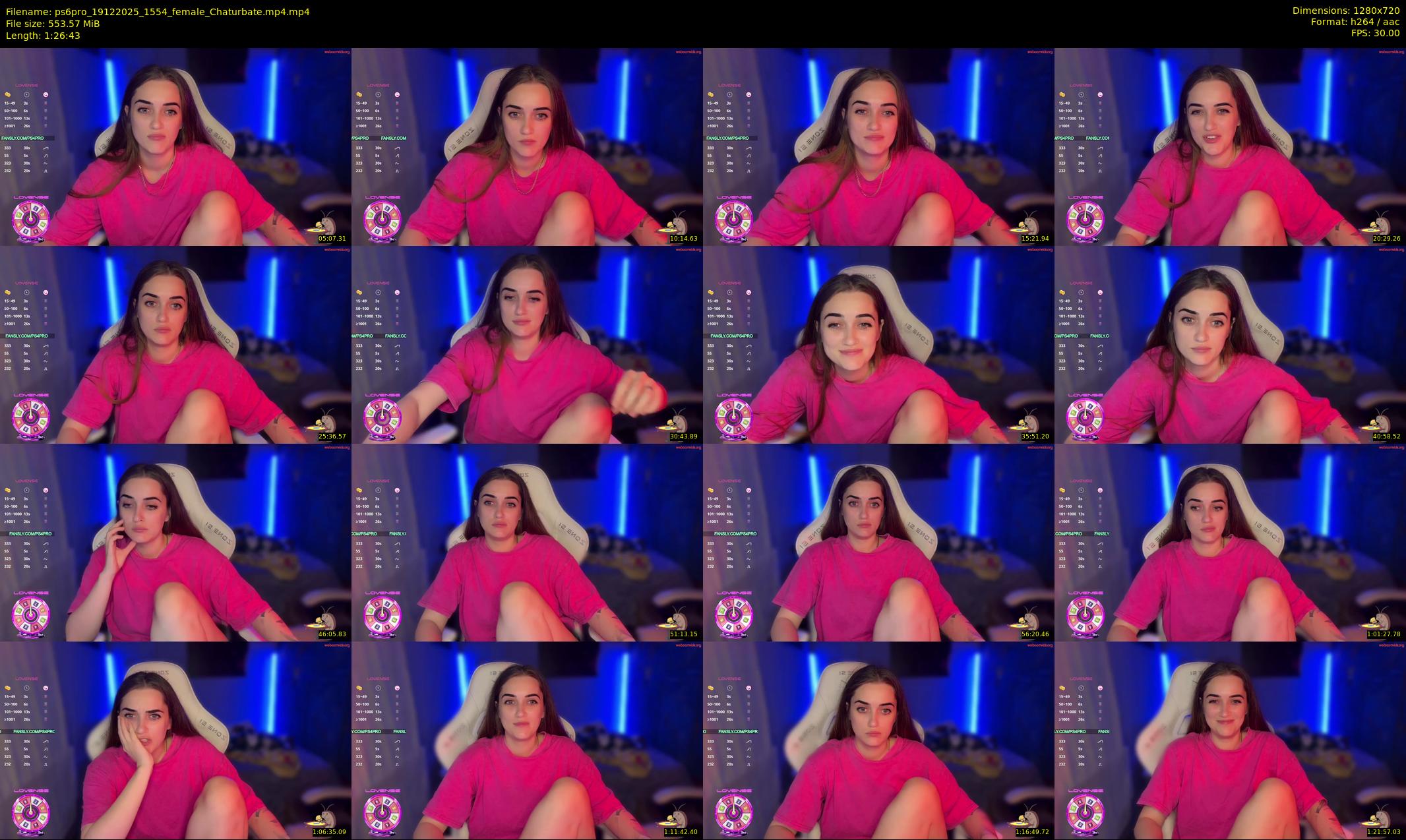ps6pro — 87 minute Chaturbate female cam show recording, 720p, Dec 19, 2025