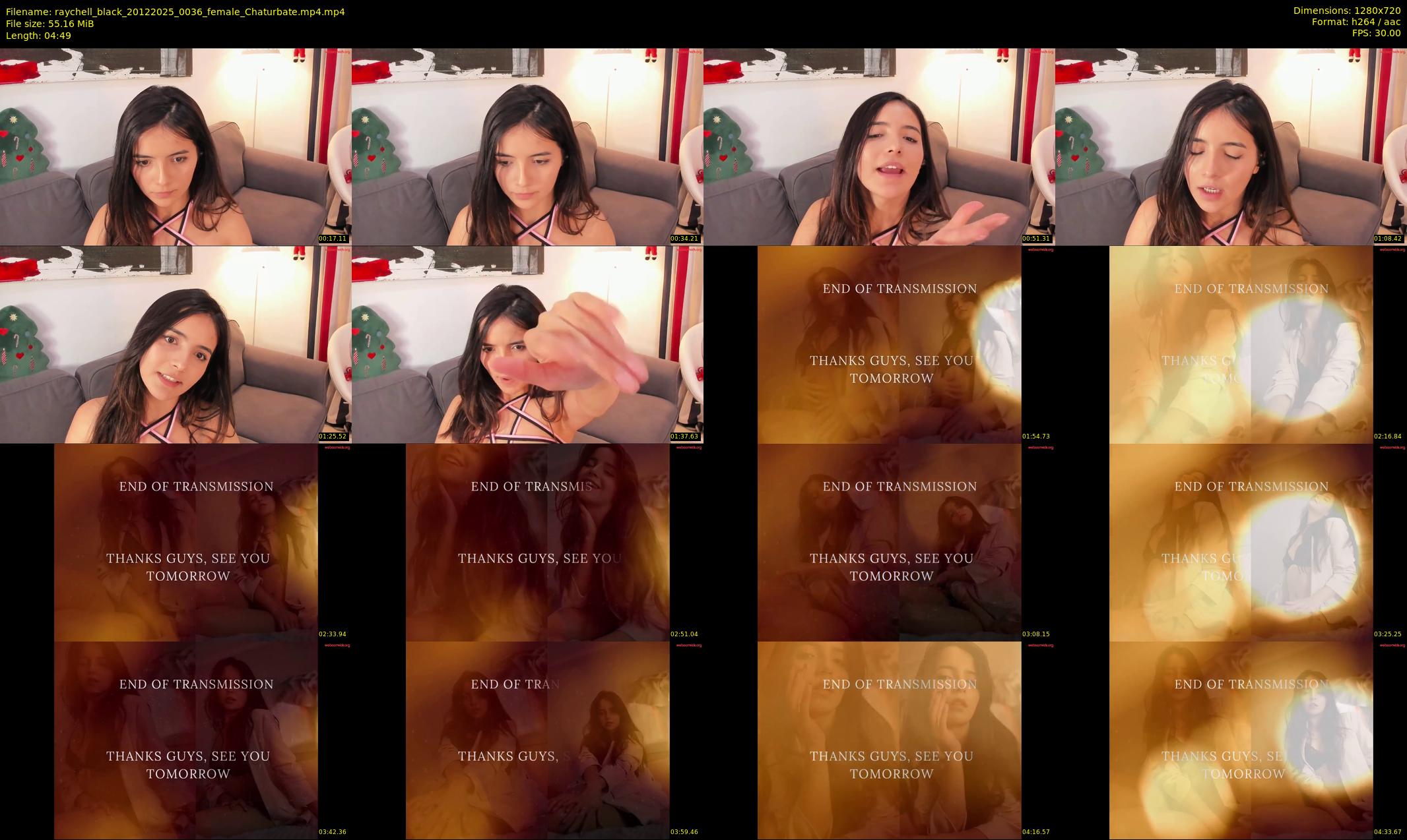 raychell_black — 5 minute Chaturbate female cam show recording, 720p, Dec 20, 2025