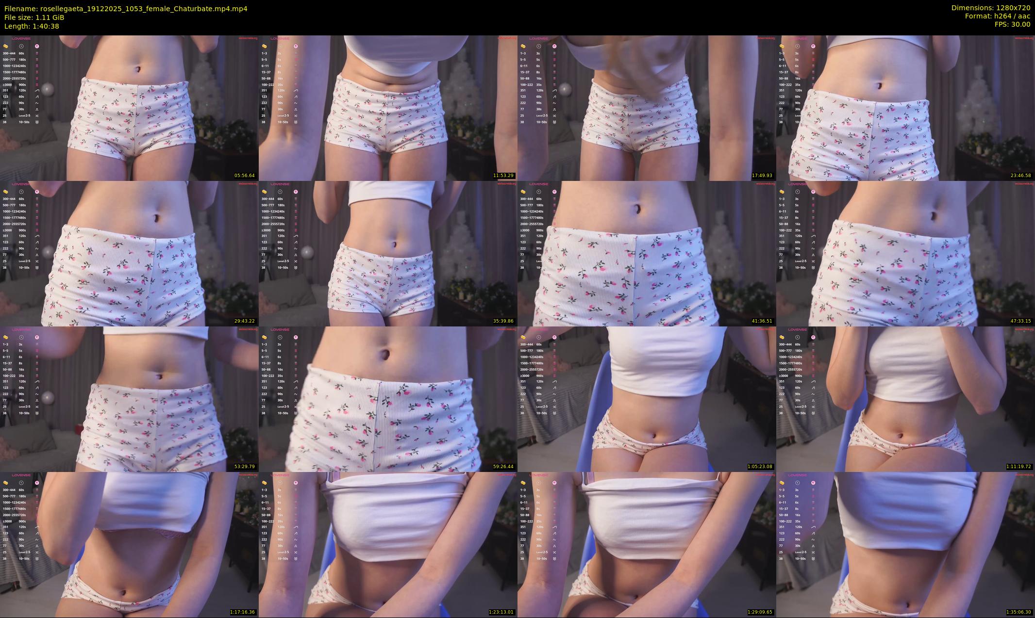 rosellegaeta — 101 minute Chaturbate female cam show recording, 720p, Dec 19, 2025