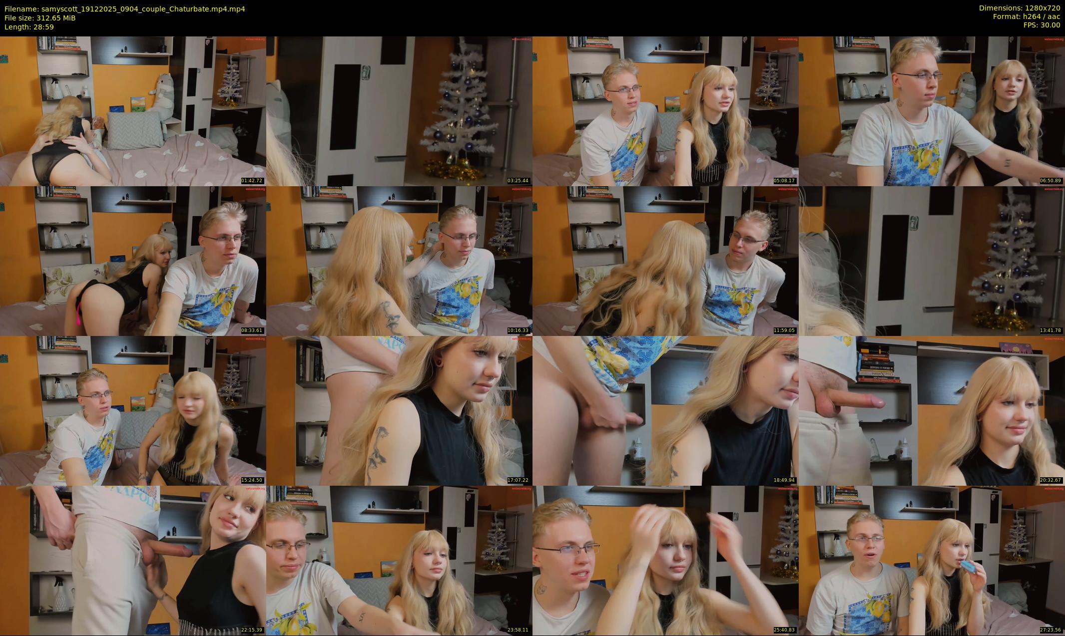 samyscott — 29 minute Chaturbate couple cam show recording, 720p, Dec 19, 2025