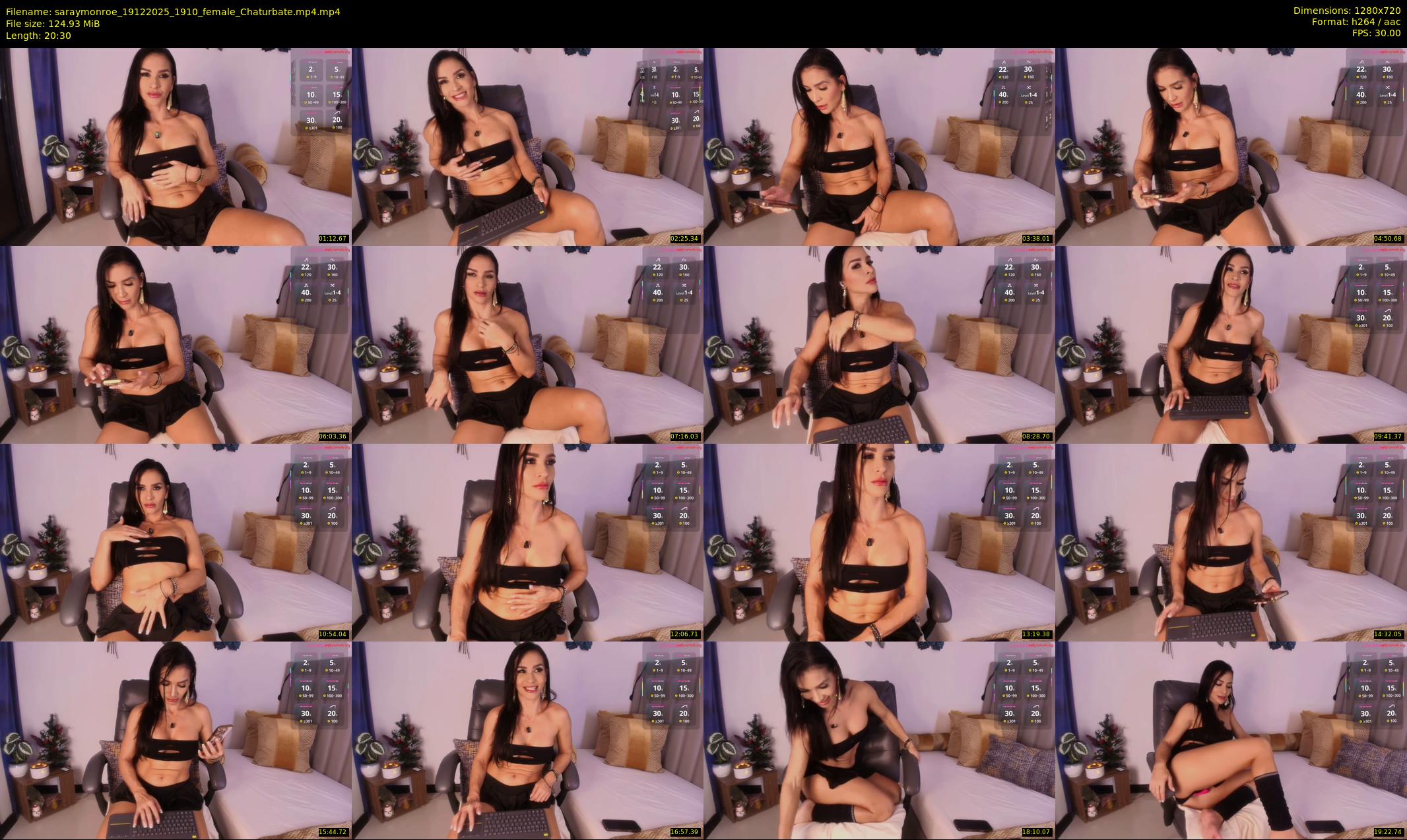saraymonroe — 21 minute Chaturbate female cam show recording, 720p, Dec 19, 2025