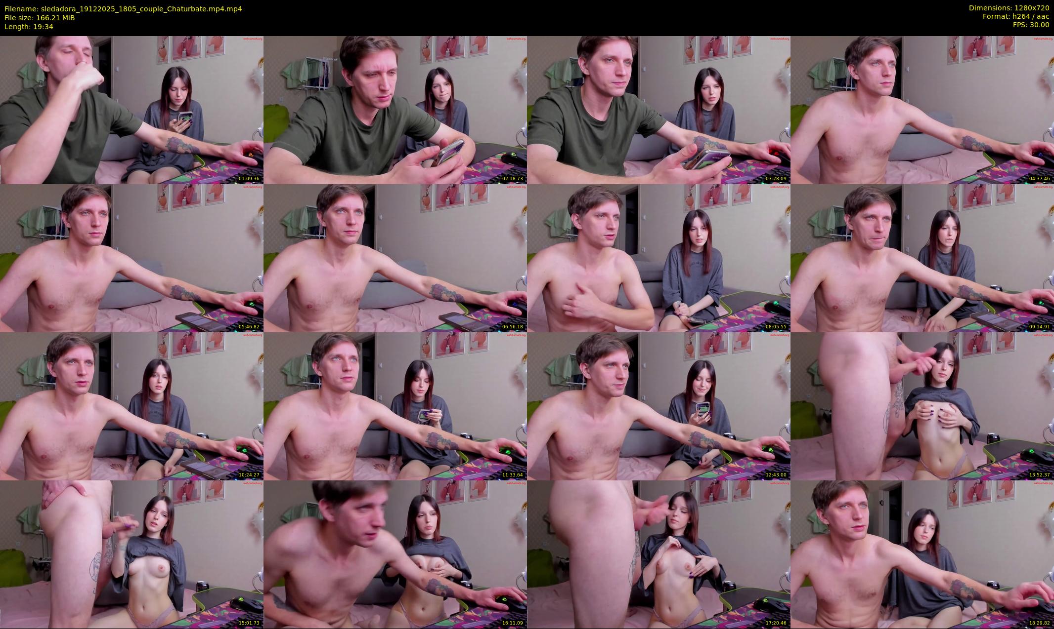 sledadora — 20 minute Chaturbate couple cam show recording, 720p, Dec 19, 2025