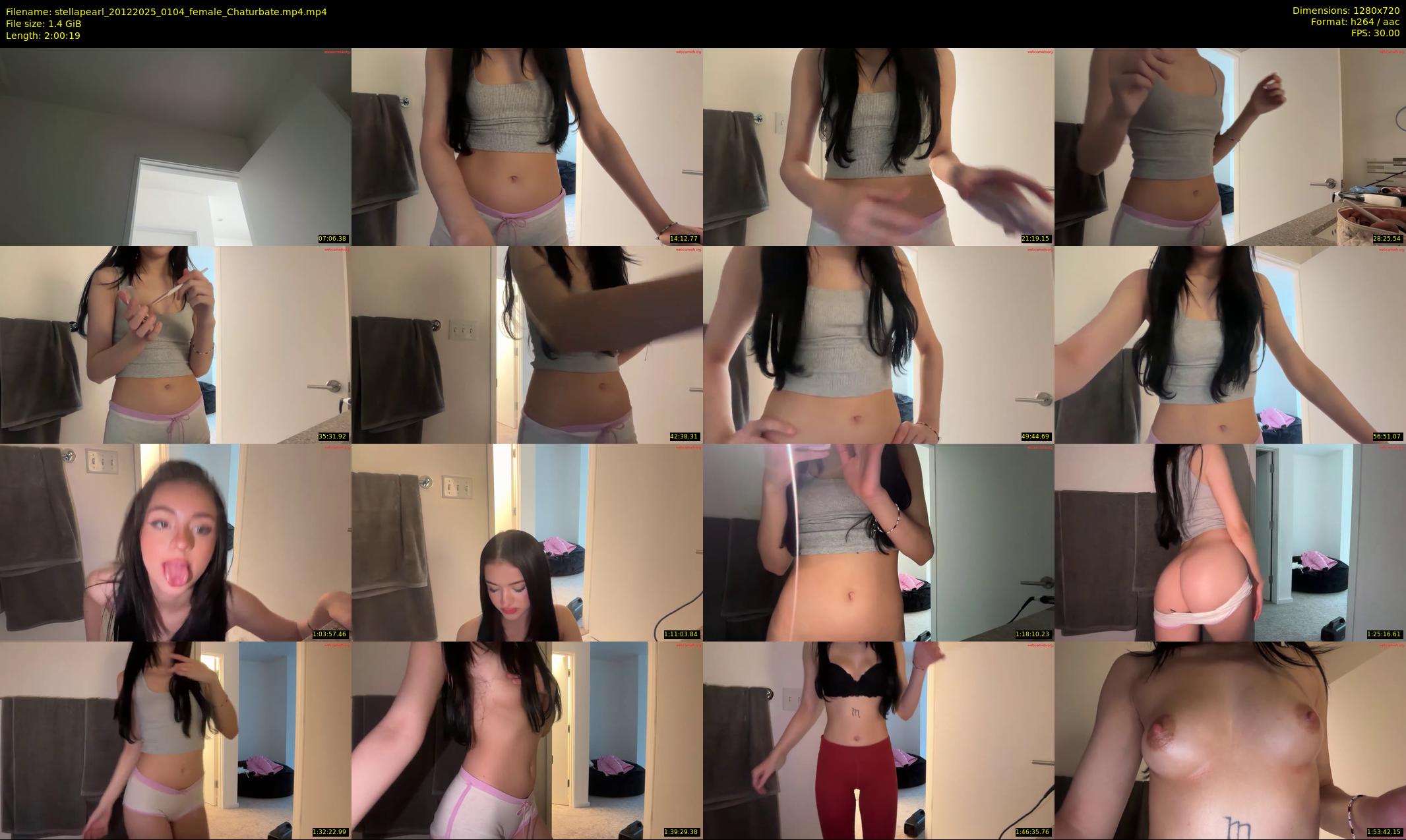 stellapearl — 121 minute Chaturbate female cam show recording, 720p, Dec 20, 2025
