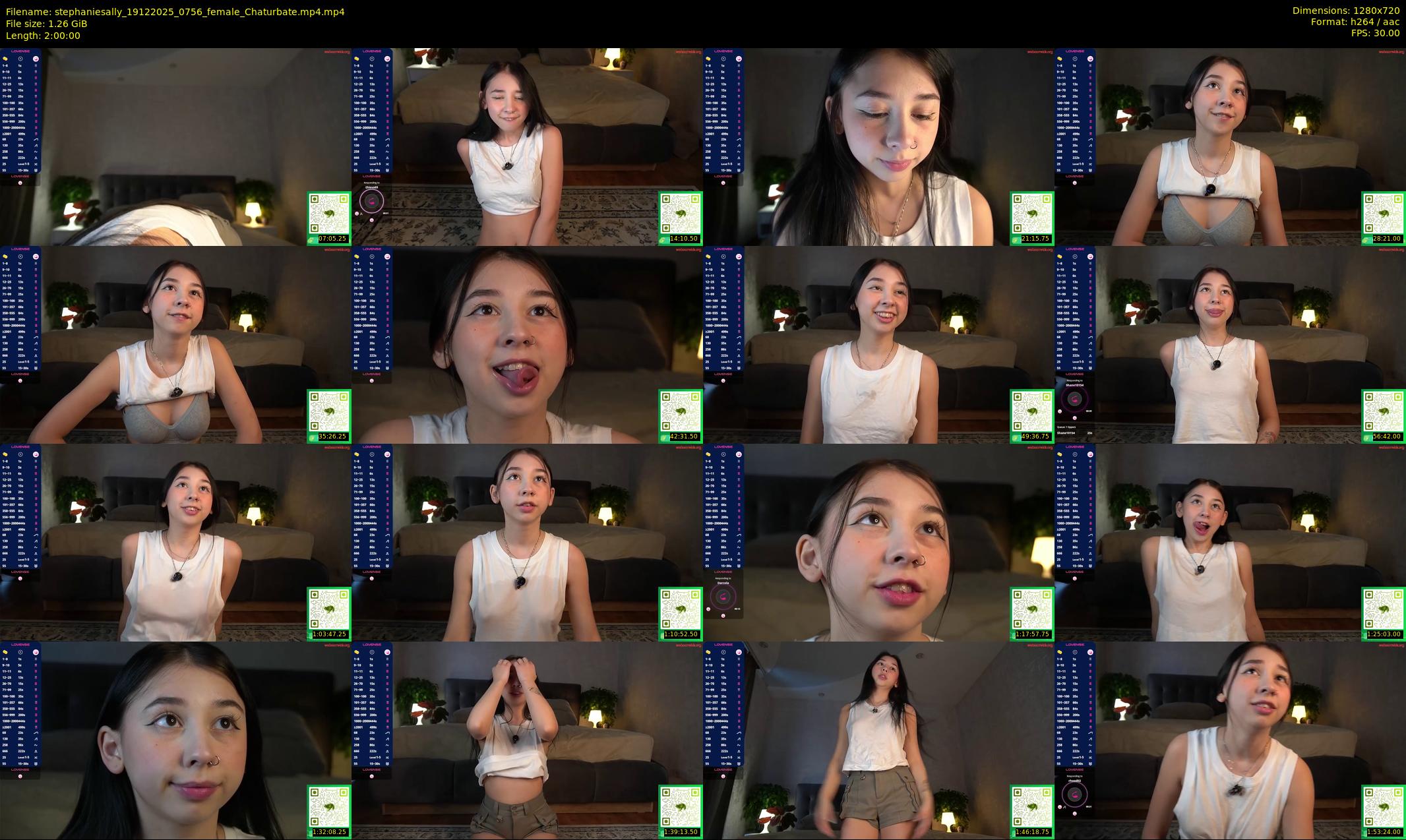 stephaniesally — 120 minute Chaturbate female cam show recording, 720p, Dec 19, 2025