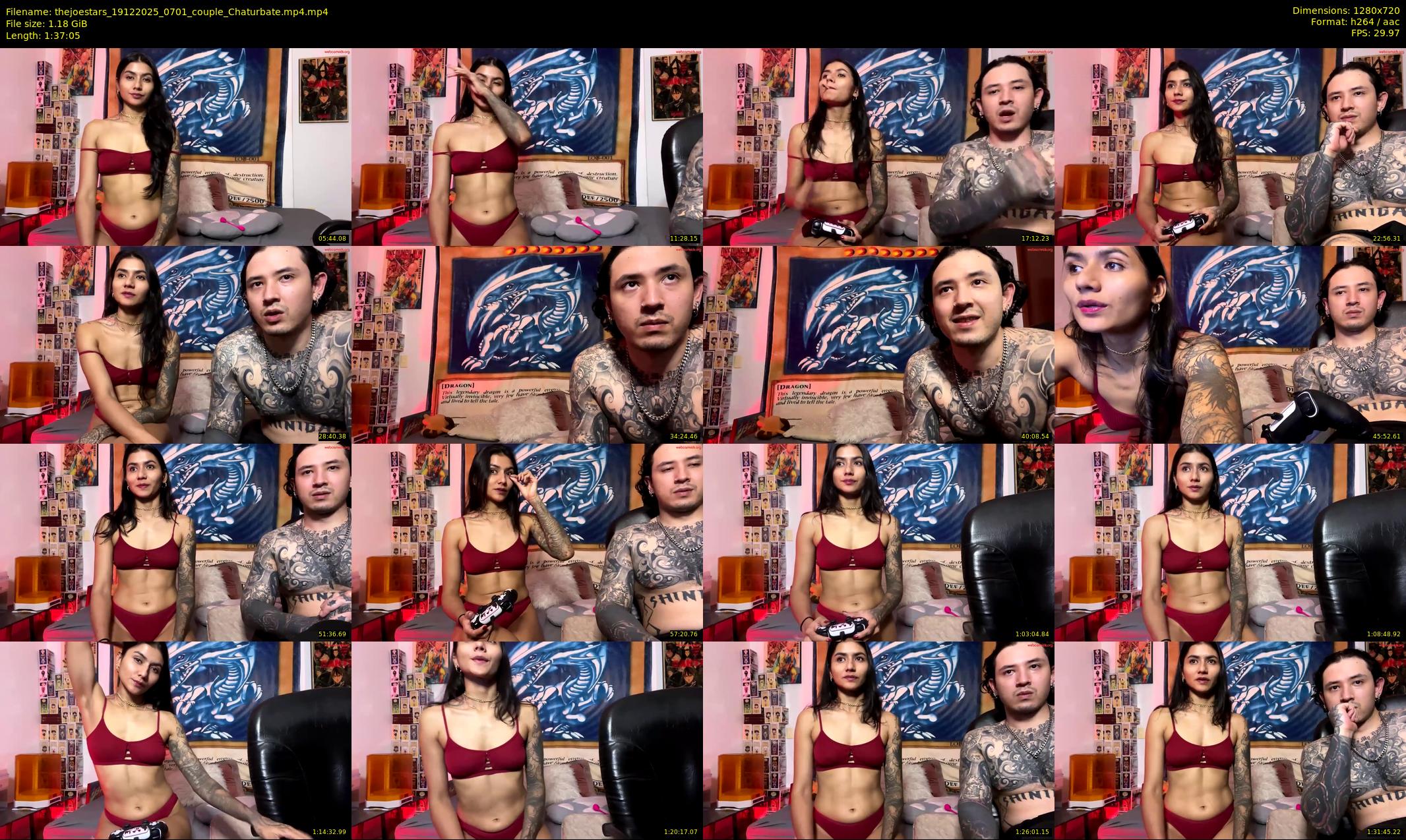 thejoestars — 98 minute Chaturbate couple cam show recording, 720p, Dec 19, 2025